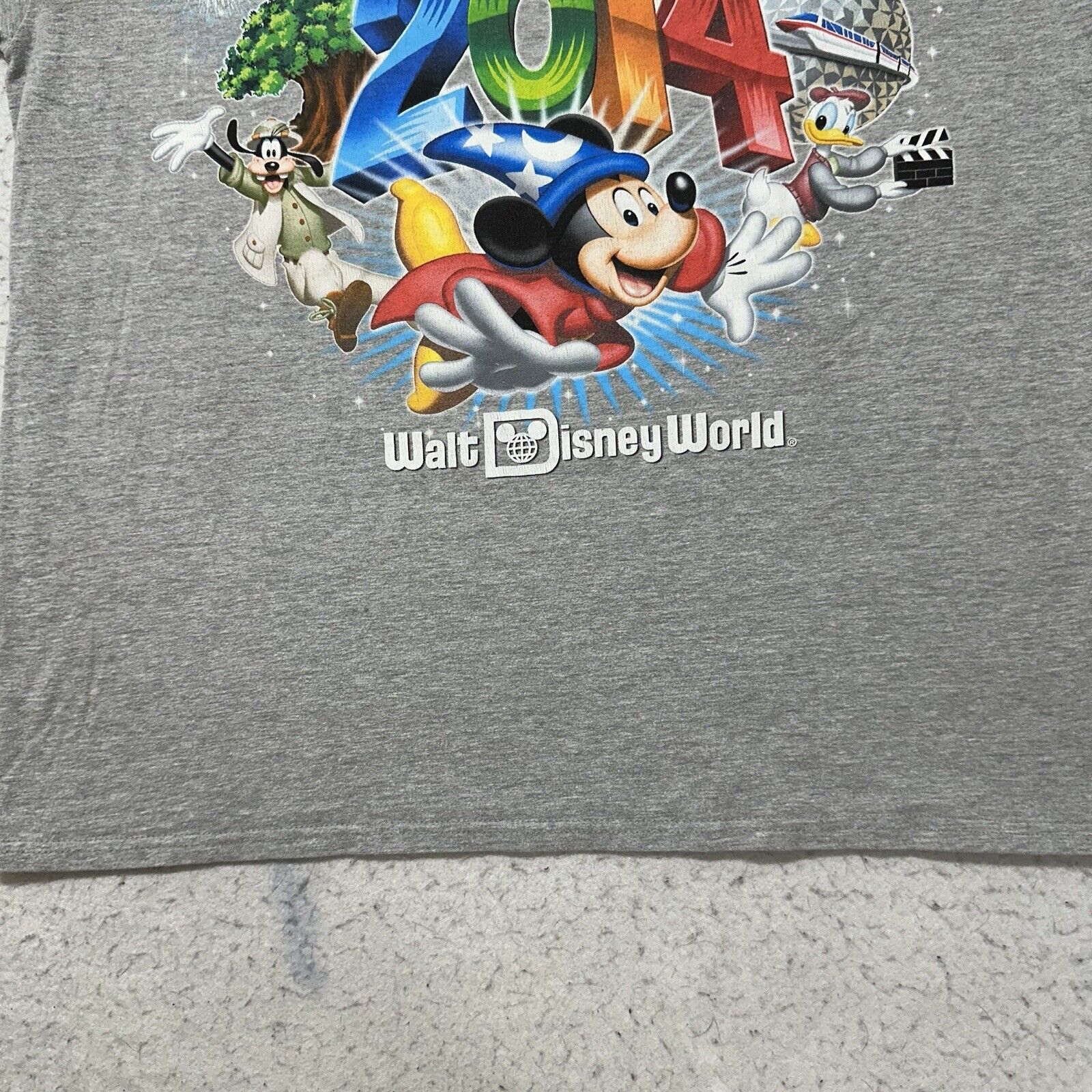 Disney Disney Large 2014 Disney World Mickey Mouse Graphic T Shirt Size US L / EU 52-54 / 3 - 6 Thumbnail
