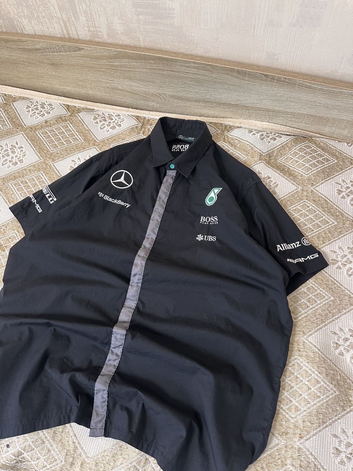 Hugo Boss 🔥 Hugo Boss Mercedes AMG Petronas Vintage Shirt BMW Honda Size US XXL / EU 58 / 5 - 3 Thumbnail