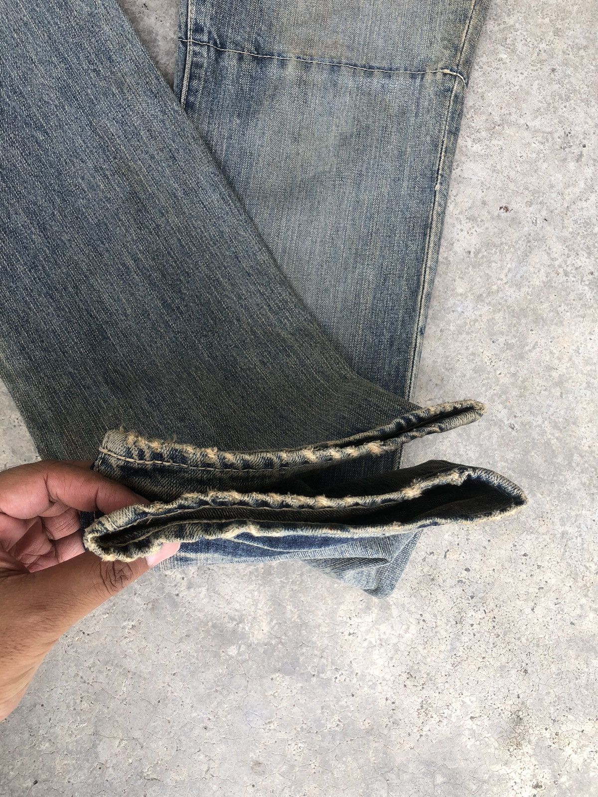 PPFM PPFM Double Waist Distressed Jeans Size US 32 / EU 48 - 18 Thumbnail