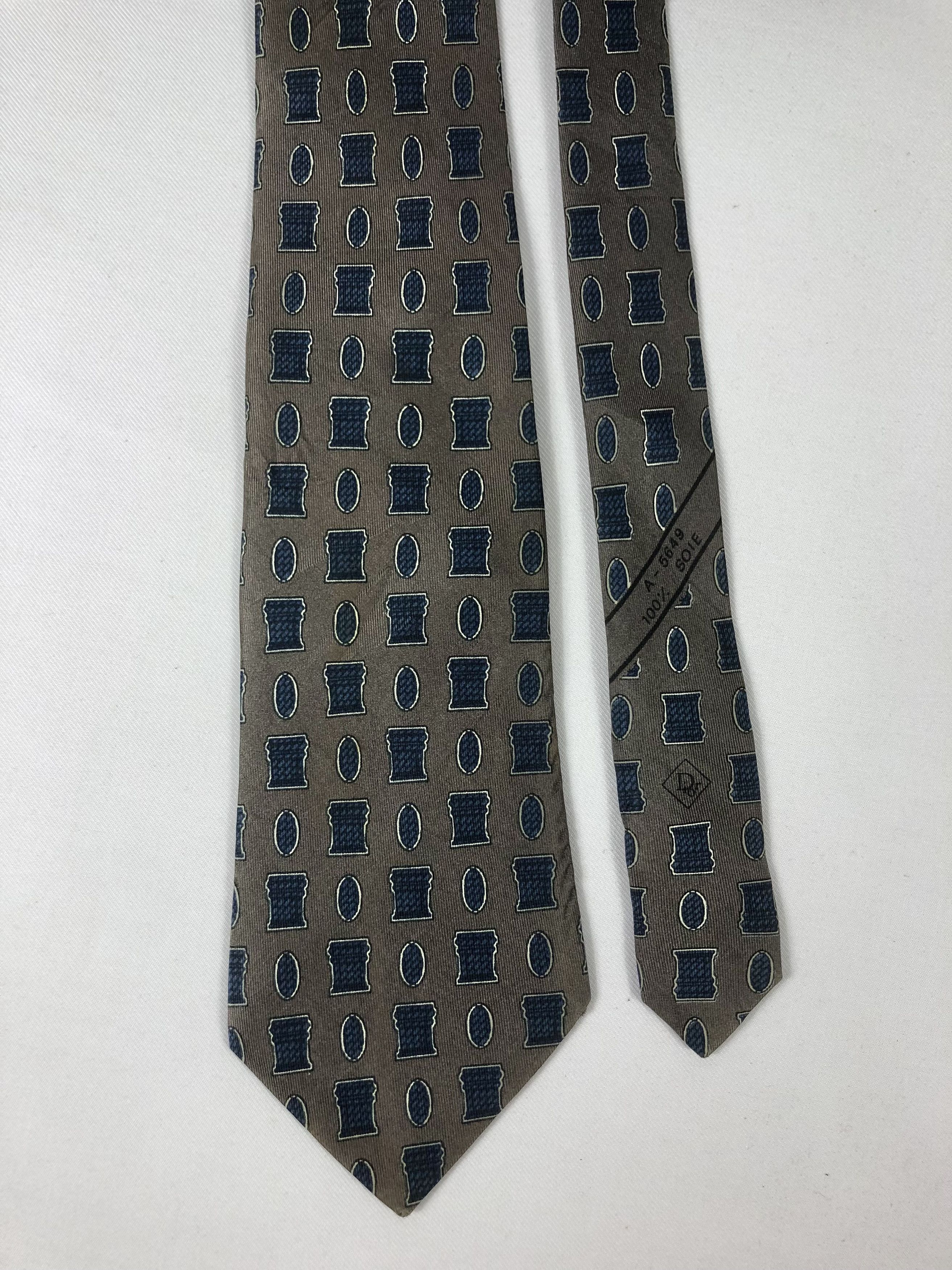 Christian Dior Monsieur Rare Vintage Christian Dior Monsieur Silk Tie Made in France Size ONE SIZE - 3 Thumbnail