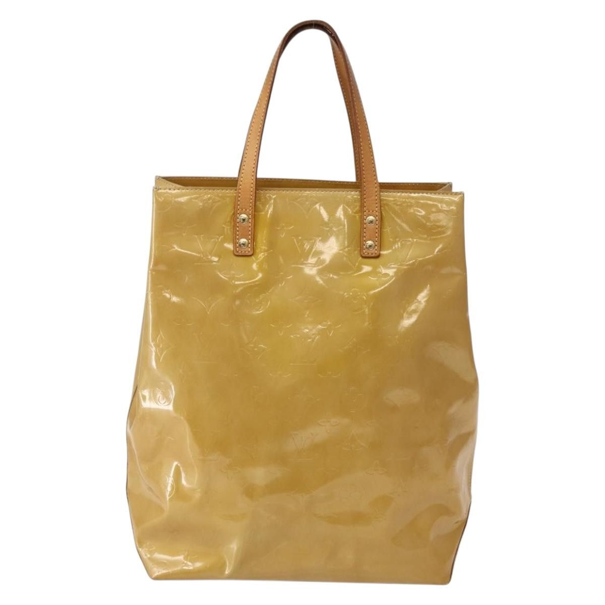 Louis Vuitton LOUIS VUITTON Monogram Vernis Reade MM Hand Bag Beige M91141 Size ONE SIZE - 2 Thumbnail