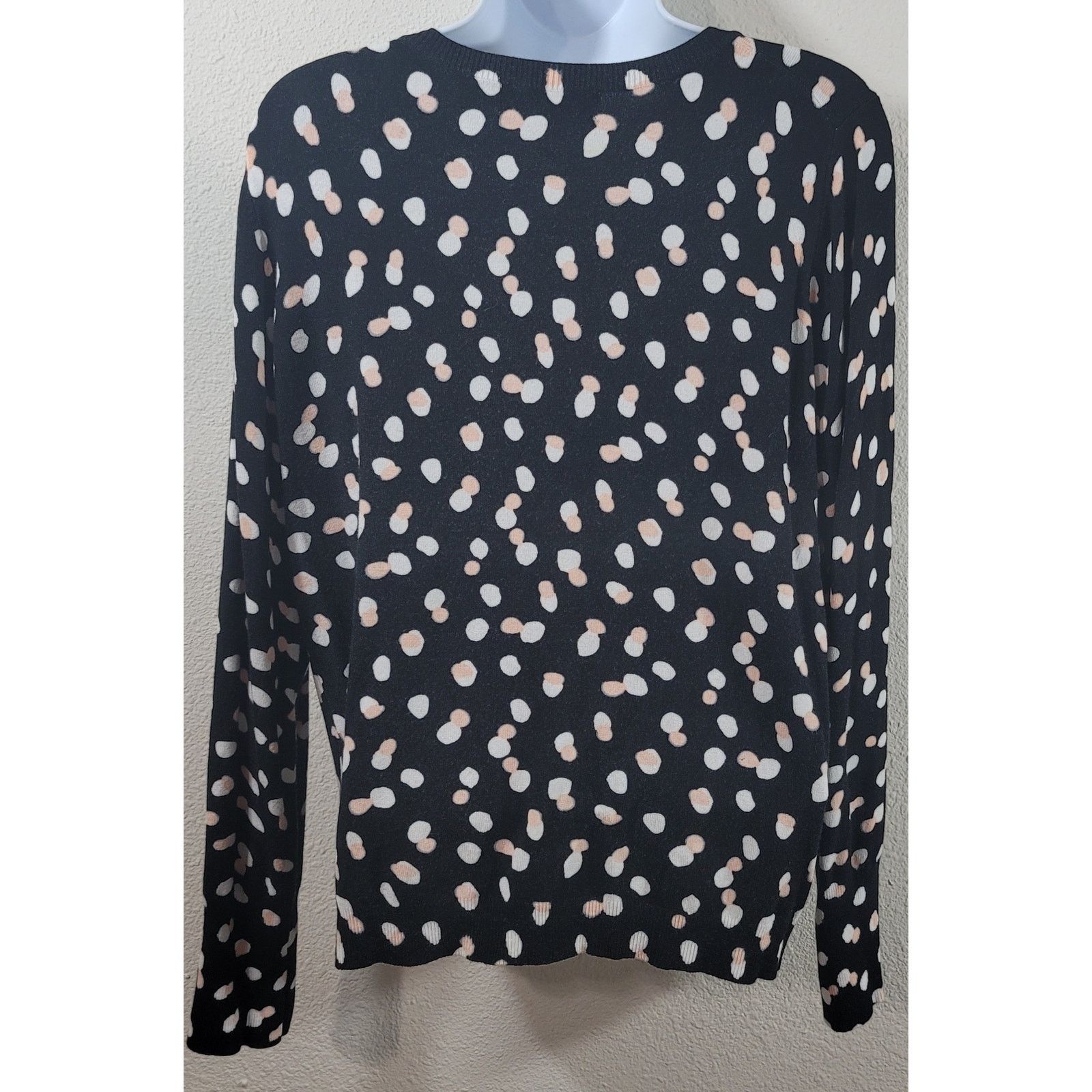 Other Philosophy Black Pink White Polka Dots Cardigan Sweater M Size M / US 6-8 / IT 42-44 - 2 Thumbnail