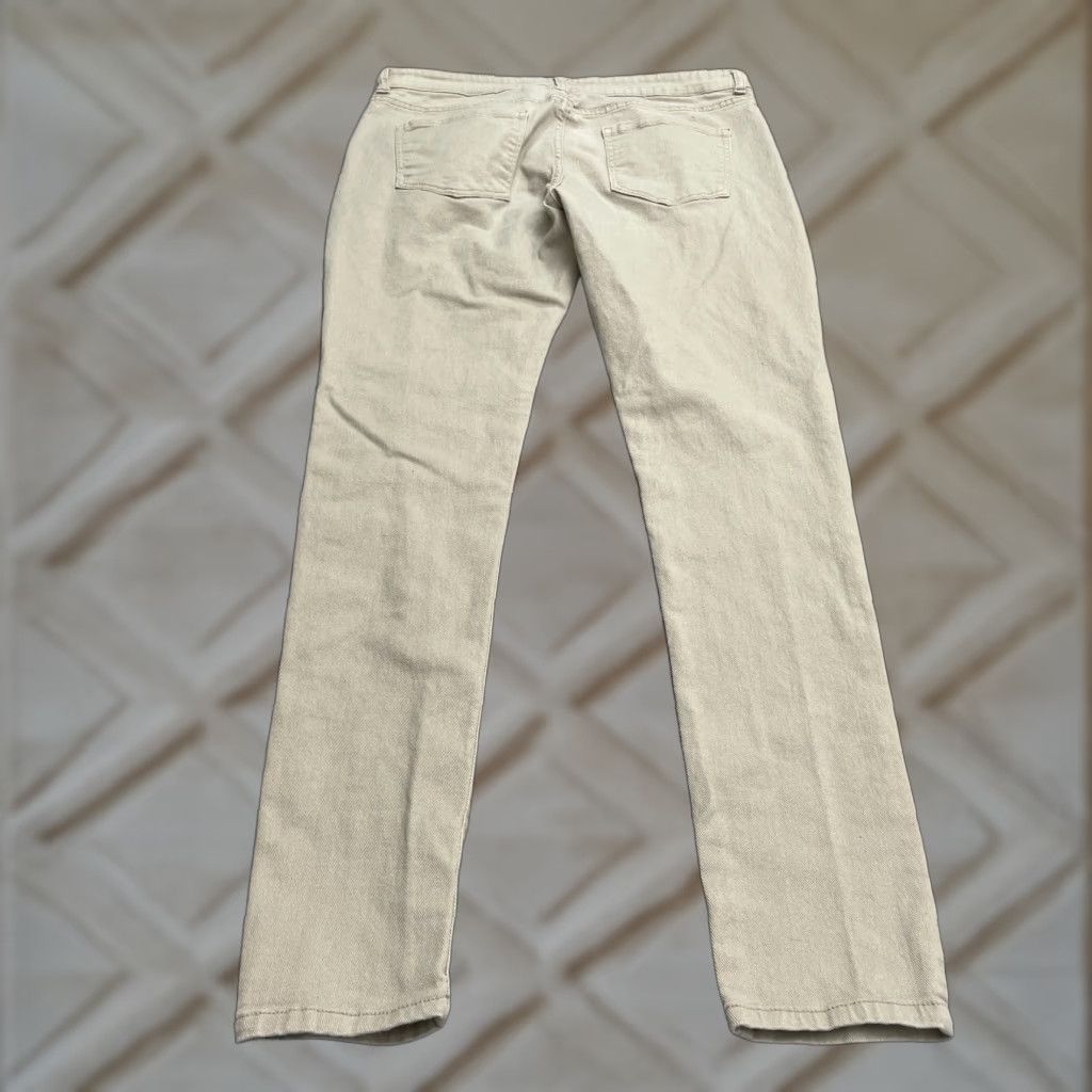 Denime Nova Skinny Denim Jeans Mens 36 Khaki Brown Mid Rise Stretch Casual 36x33 Size US 36 / EU 52 - 1 Thumbnail