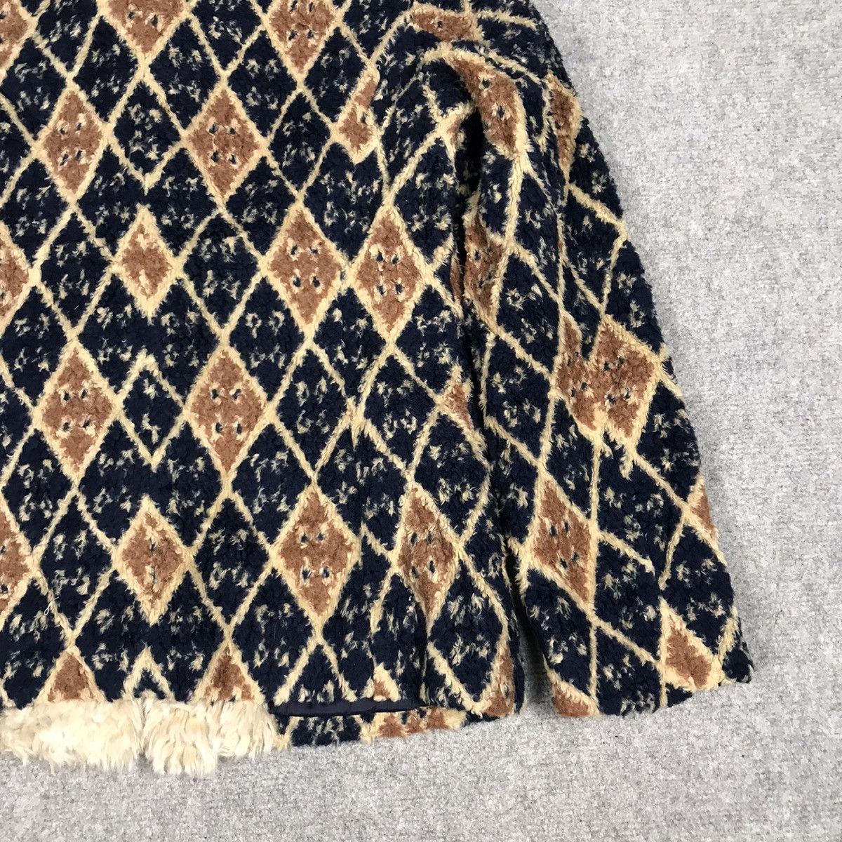 Japanese Brand × Michel Klein MICHEL KLEIN PARIS JAPAN NAVAJO SHERPA STYLE WOMAN JACKET Size XS / US 0-2 / IT 36-38 - 9 Thumbnail