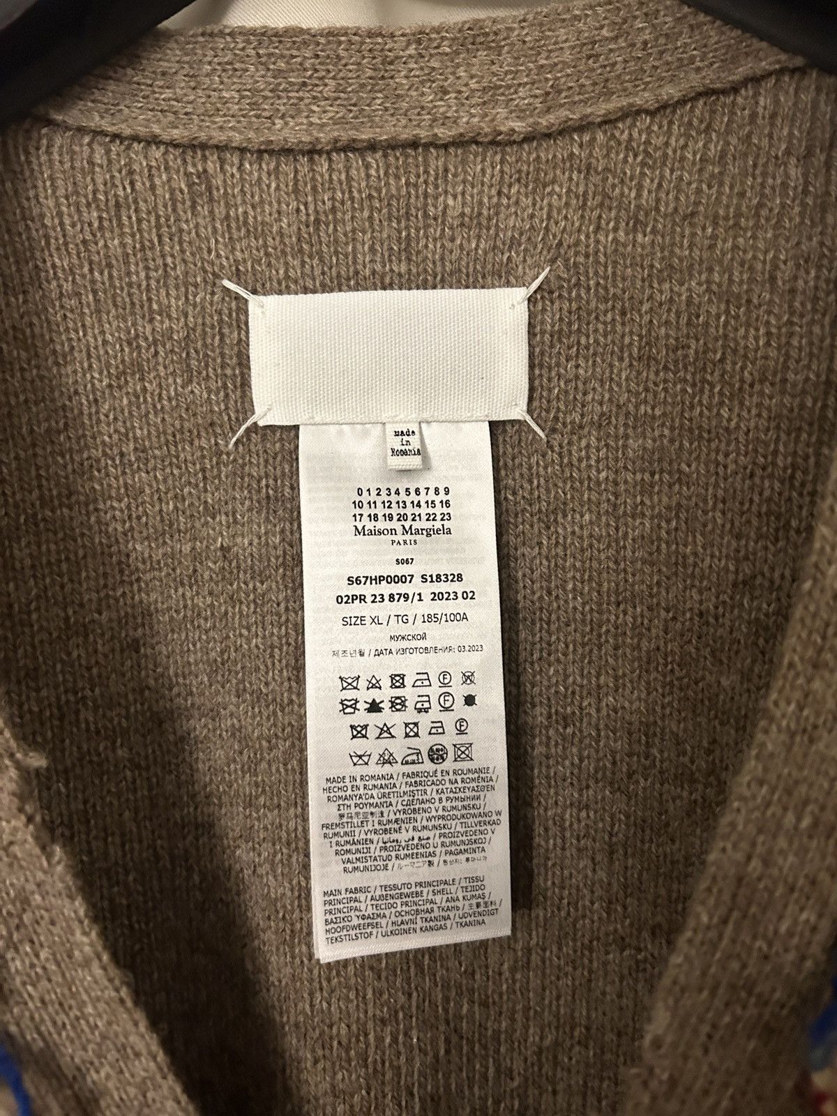 Maison Margiela Maison Margiela Cut-Out Detailed Knitted Cardigan Size US XL / EU 56 / 4 - 6 Thumbnail