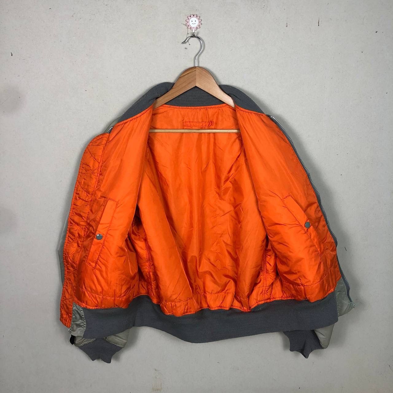 Alpha Industries Vintage 90s Alpha Industries Military Bomber Jacket Size US L / EU 52-54 / 3 - 3 Thumbnail