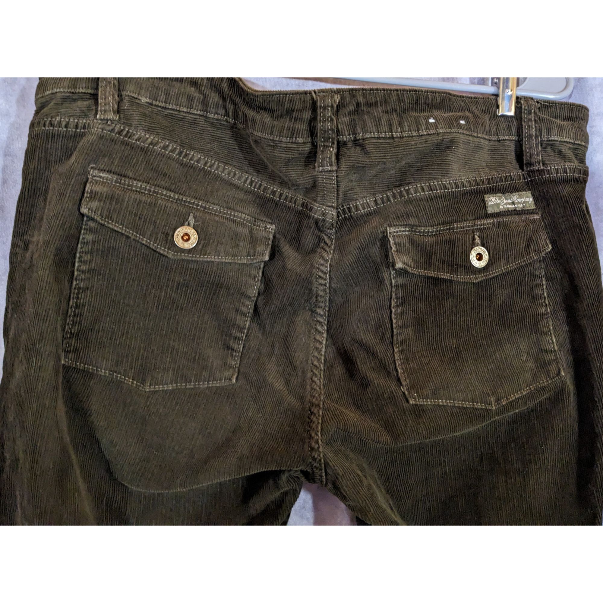Polo Ralph Lauren Polo Jeans By Ralph Lauren Vintage 90s Corduroy Pants Brown Size US 38 / EU 54 - 3 Thumbnail