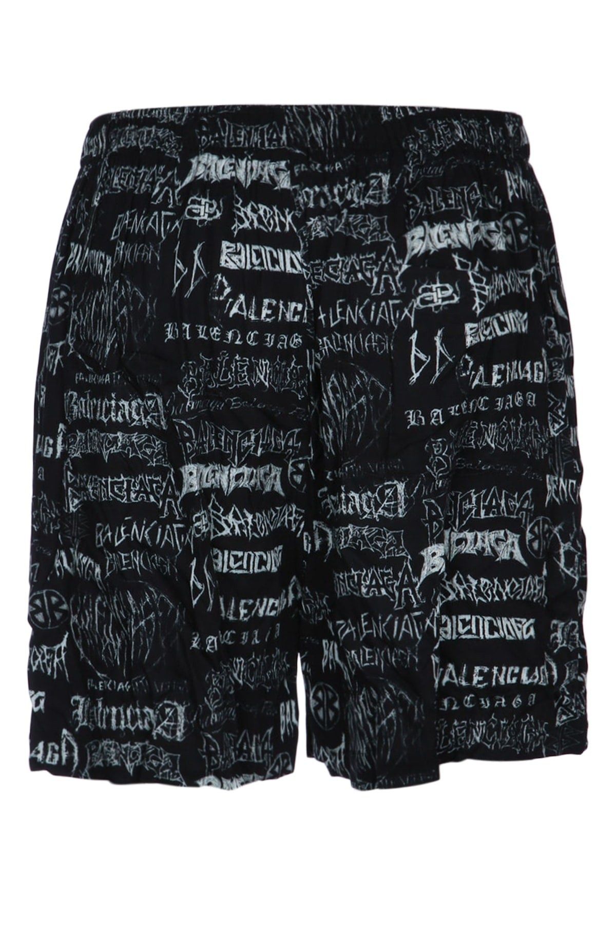 Balenciaga o1w1db10426 DIY Metal Allover Pyjama Shorts in Black Size US 28 / EU 44 - 2 Thumbnail