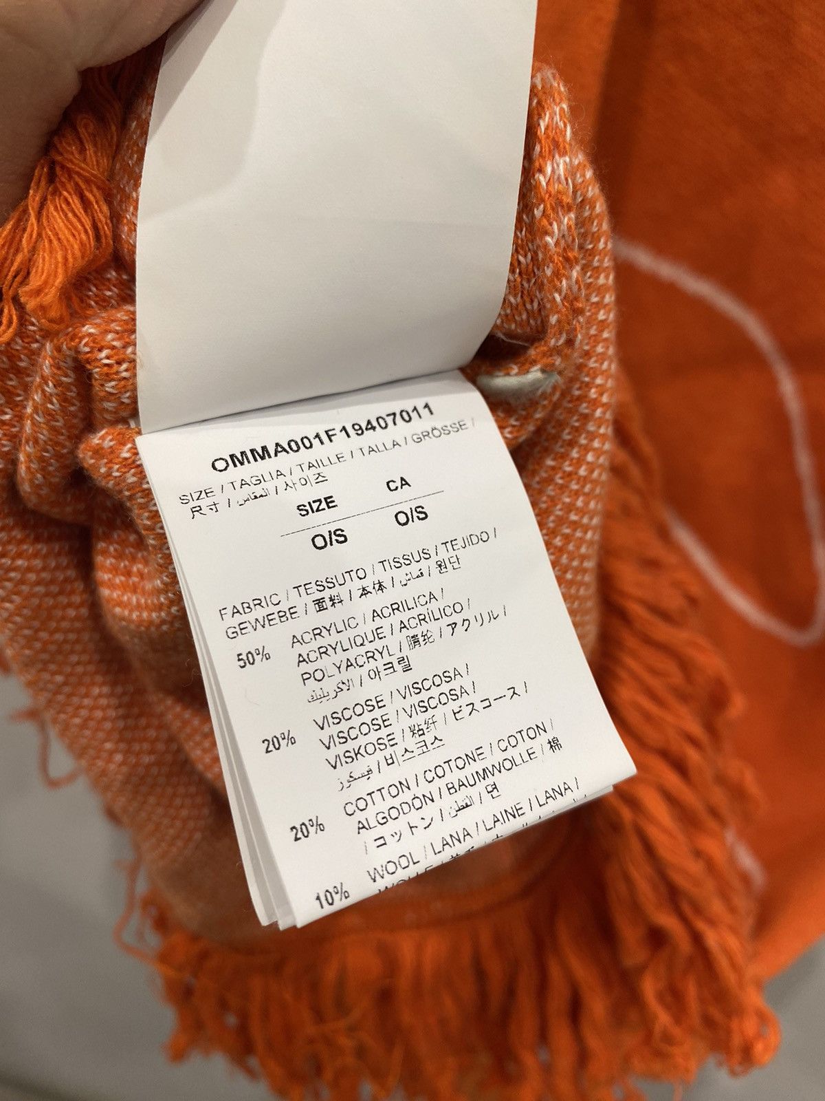 Off-White × Virgil Abloh Off White Virgin Abloh Abstract Arrow Scarf Size ONE SIZE - 5 Thumbnail