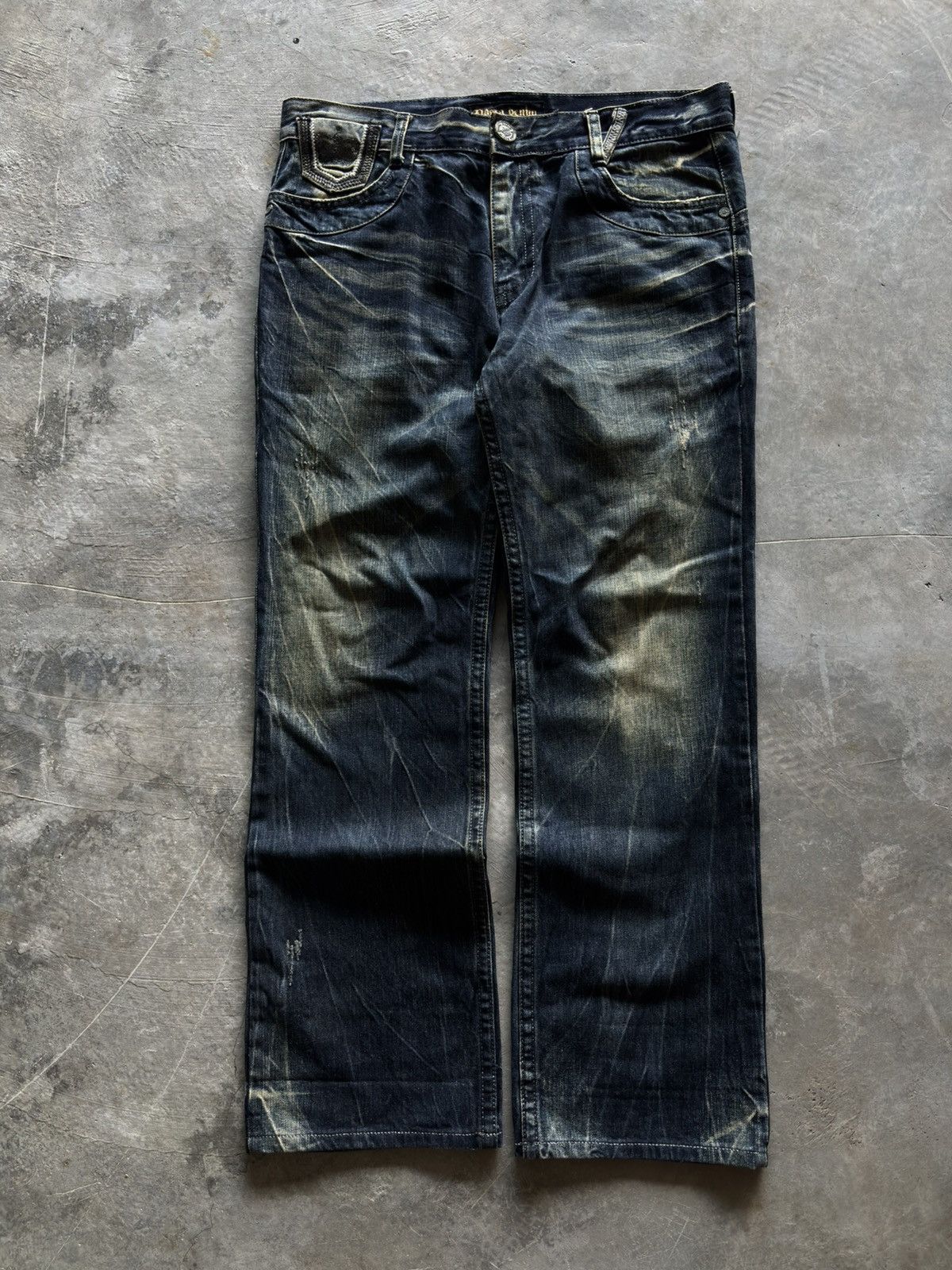 Hysteric Glamour PASTA DENIM rusty mud fade wash distressed japanese punk Size US 35 - 1 Thumbnail
