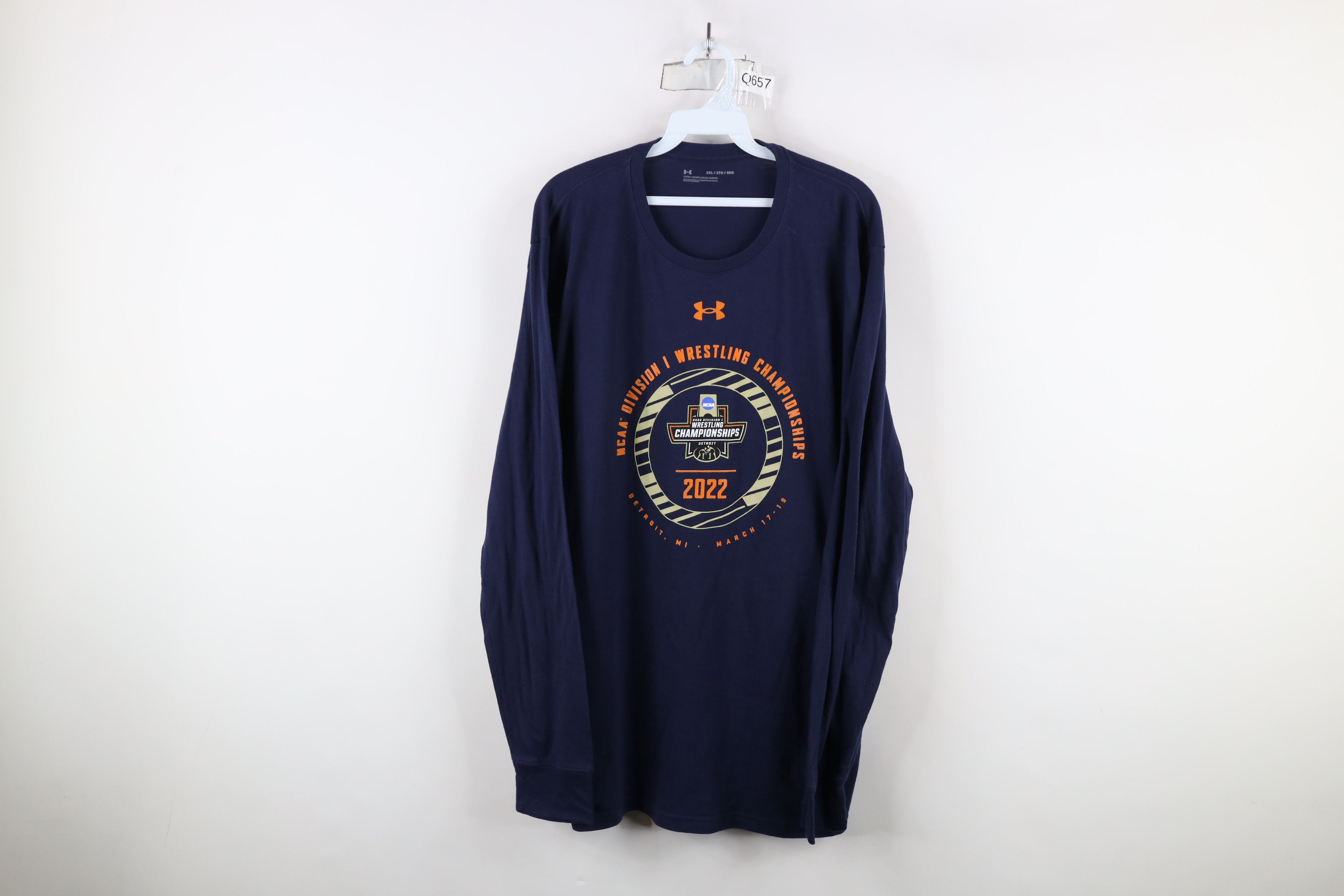 Under Armour × Vintage Under Armour Division I Wrestling Championships T-Shirt Blue Size US XXL / EU 58 / 5 - 1 Thumbnail