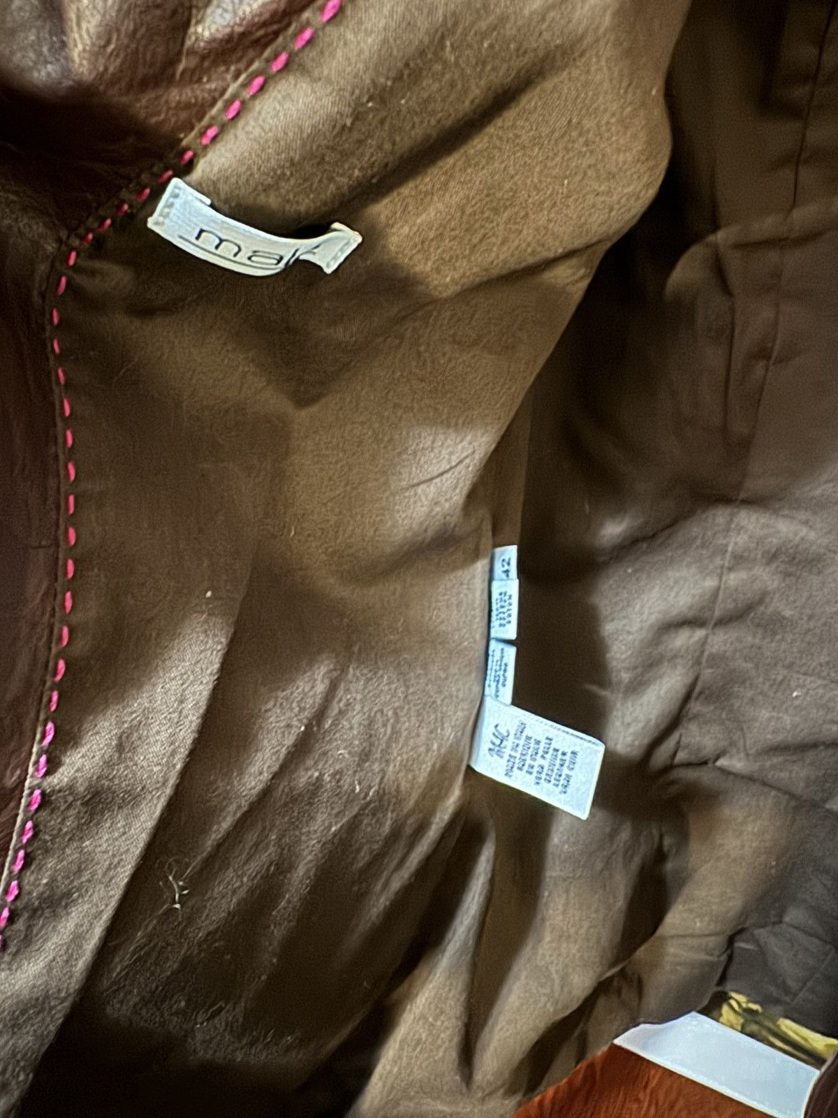 Malo Malo Leather JackeT Size M / US 6-8 / IT 42-44 - 3 Thumbnail