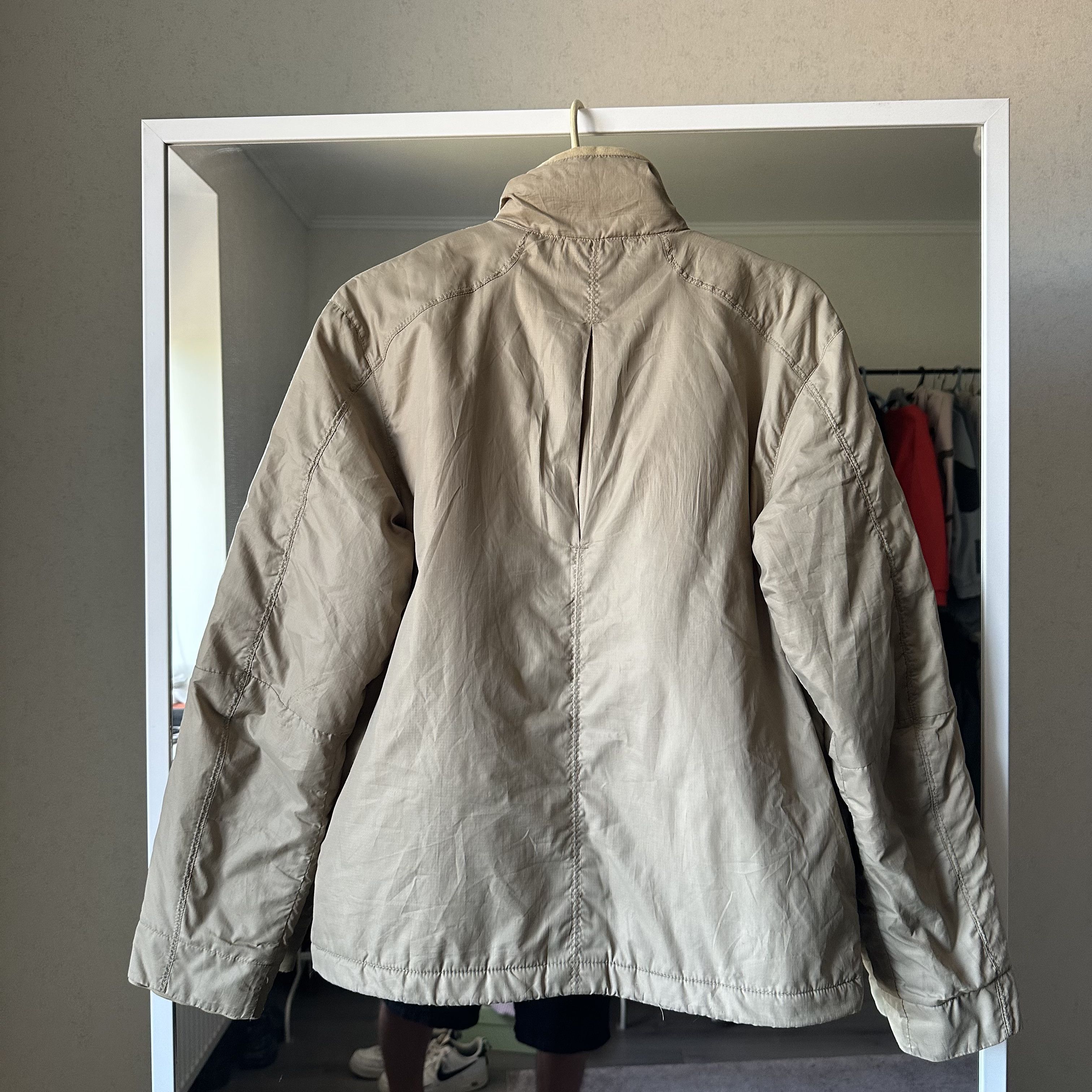 Nike Nike y2k VIntage Nylon Drill Track Beige Jacket Size US M / EU 48-50 / 2 - 6 Thumbnail