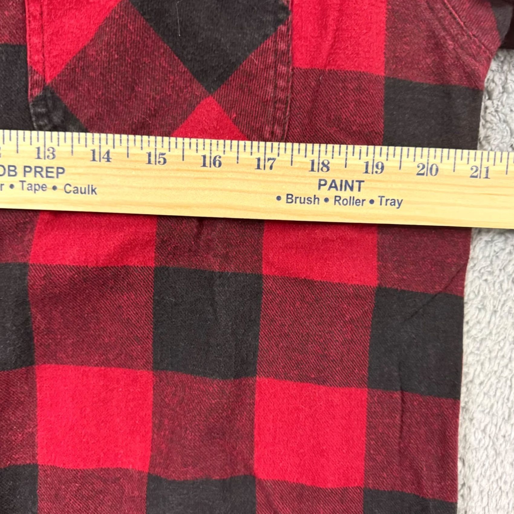 Vintage C.E. Schmidt Shirt Mens Medium Red Button Plaid Long Sleeve Flannel Workwear Size US M / EU 48-50 / 2 - 6 Thumbnail