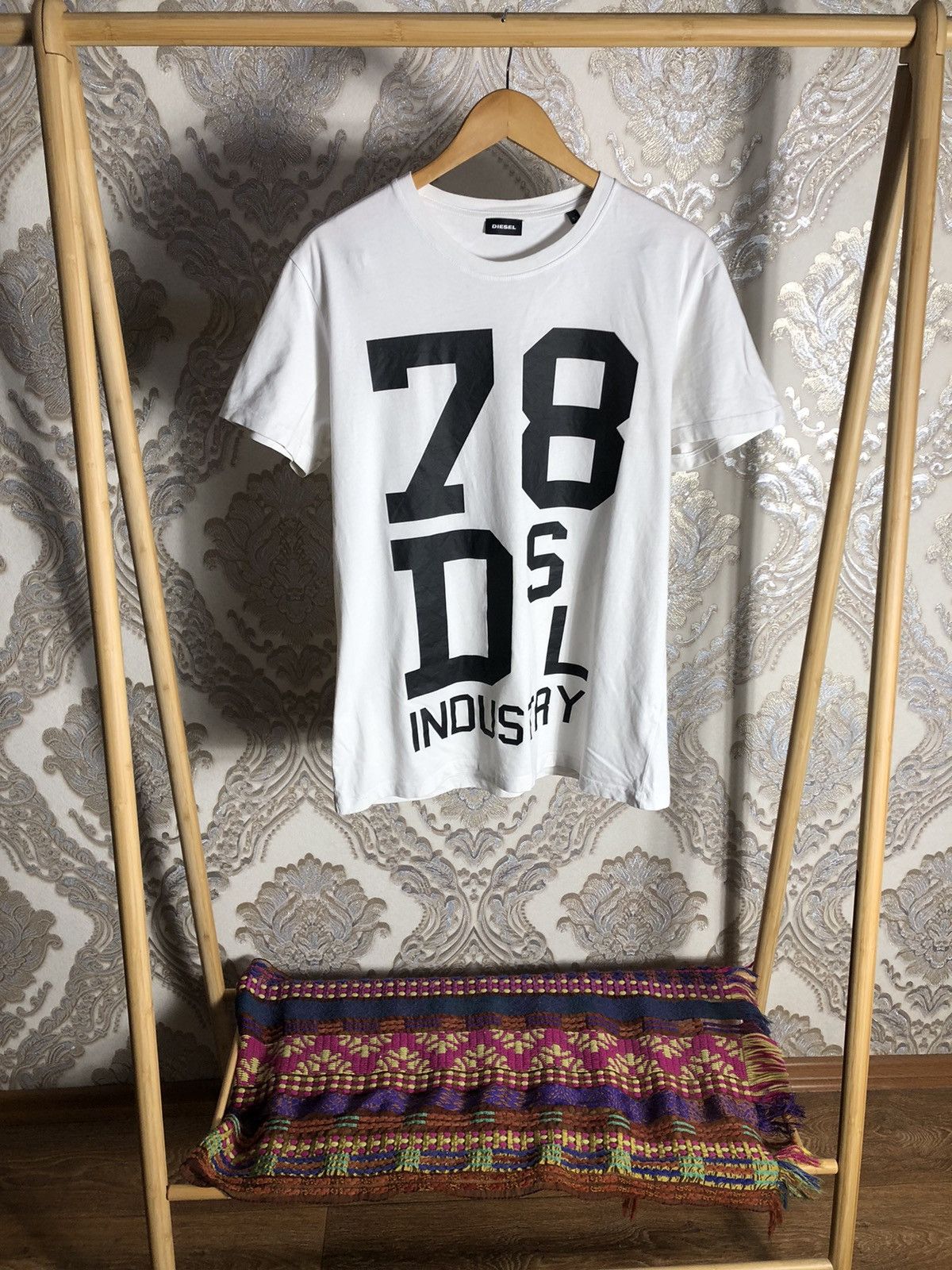 Diesel × Vintage VERY RARE DIESEL INDUSTRY DENIM DEVISION T-SHIRT DESIGNER Size US XL / EU 56 / 4 - 1 Thumbnail