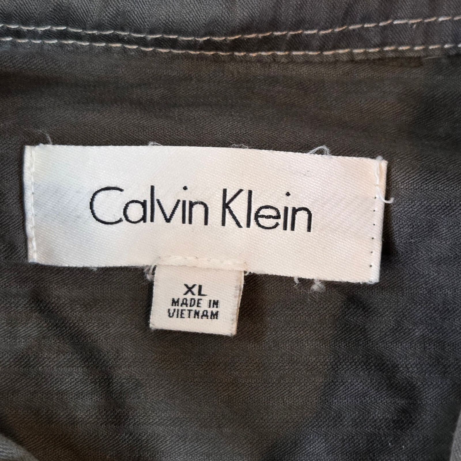 Calvin Klein Calvin Klein Full Zip Cotton Jacket XL Green 2000s Size US XL / EU 56 / 4 - 3 Thumbnail