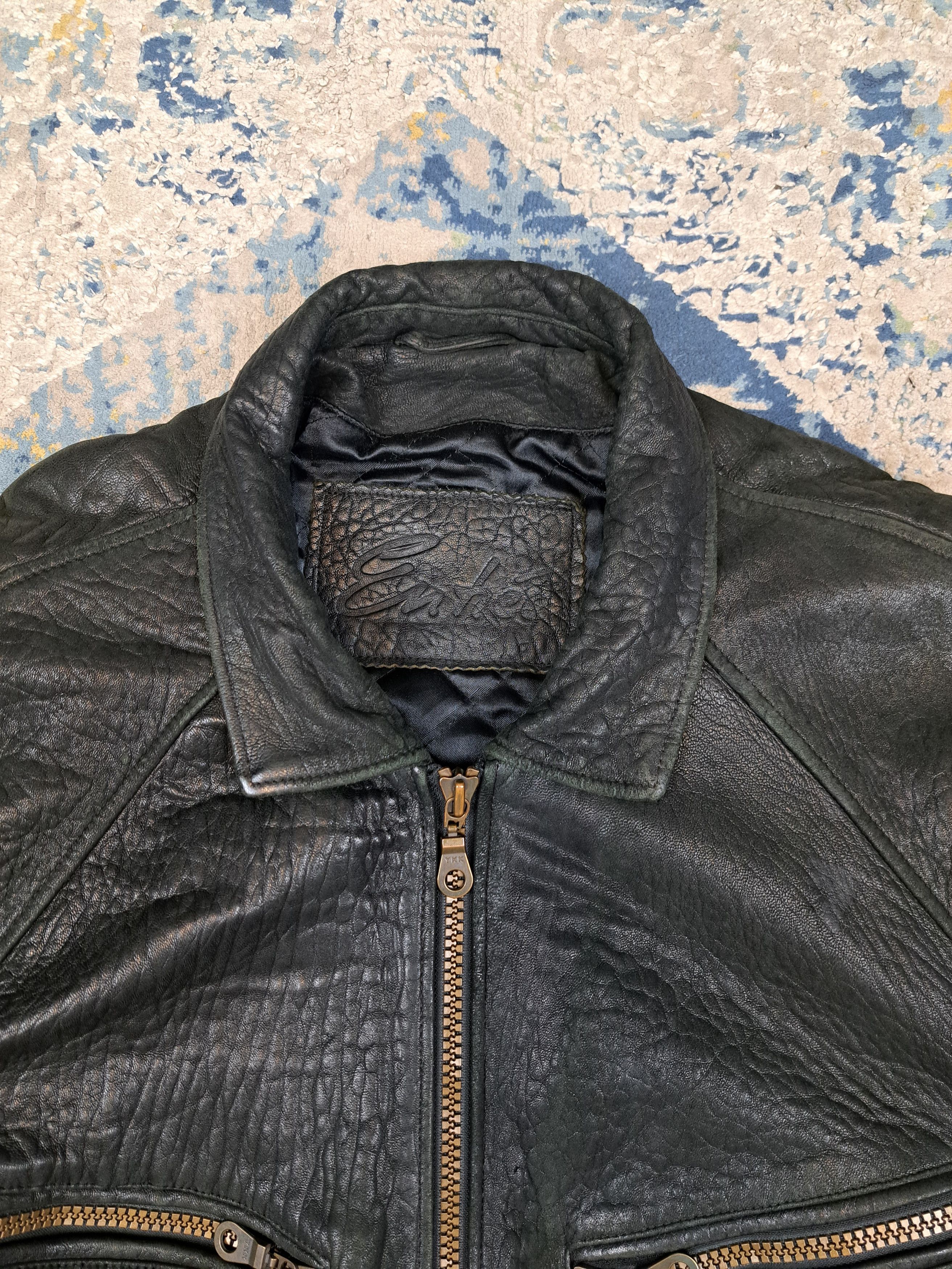 Genuine Leather Genuine Leather Oversize Boxy Fit Bomber Jacket Archive Size US XL / EU 56 / 4 - 4 Thumbnail