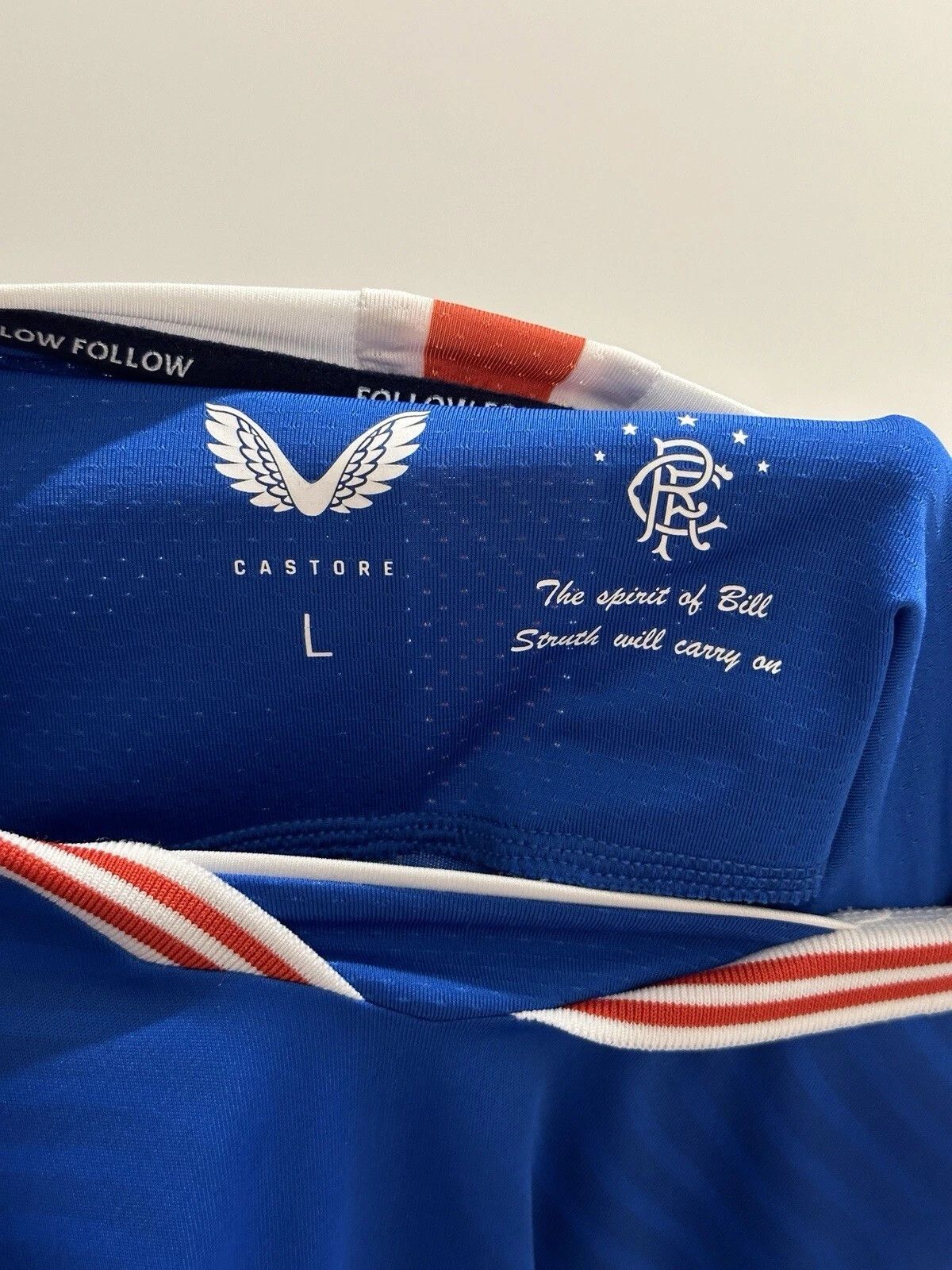 Castore Fc Rangers 2020 2021 Home Jersey Shirt Soccer Football Size US L / EU 52-54 / 3 - 9 Thumbnail