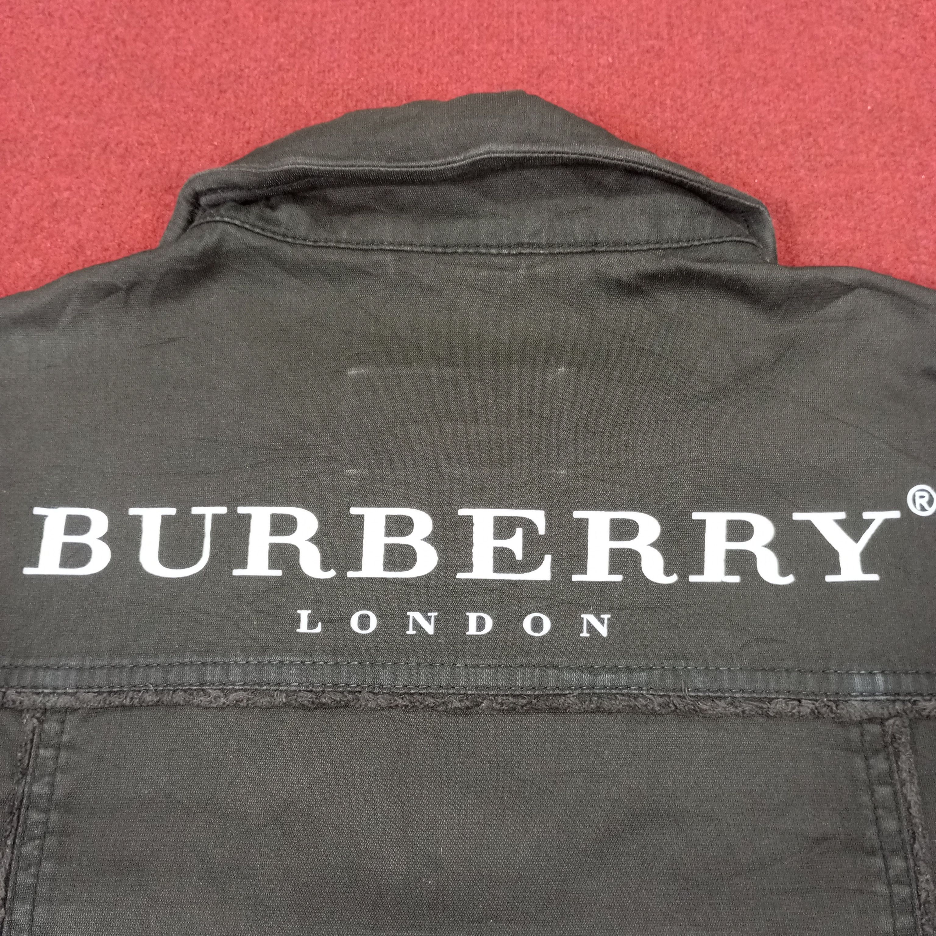 Burberry × Vintage Burberry Black Label Custom Art Fashion Style Jacket Size S / US 4 / IT 40 - 2 Thumbnail