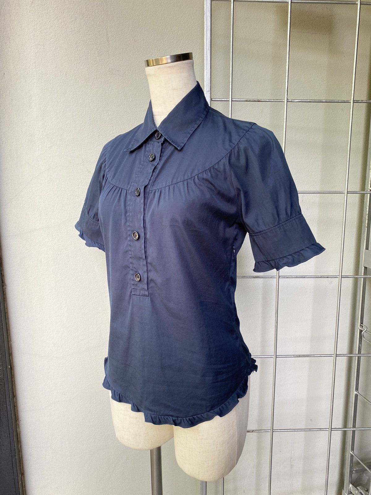Miu Miu MIU MIU dark polo blouse Size ONE SIZE - 2 Thumbnail