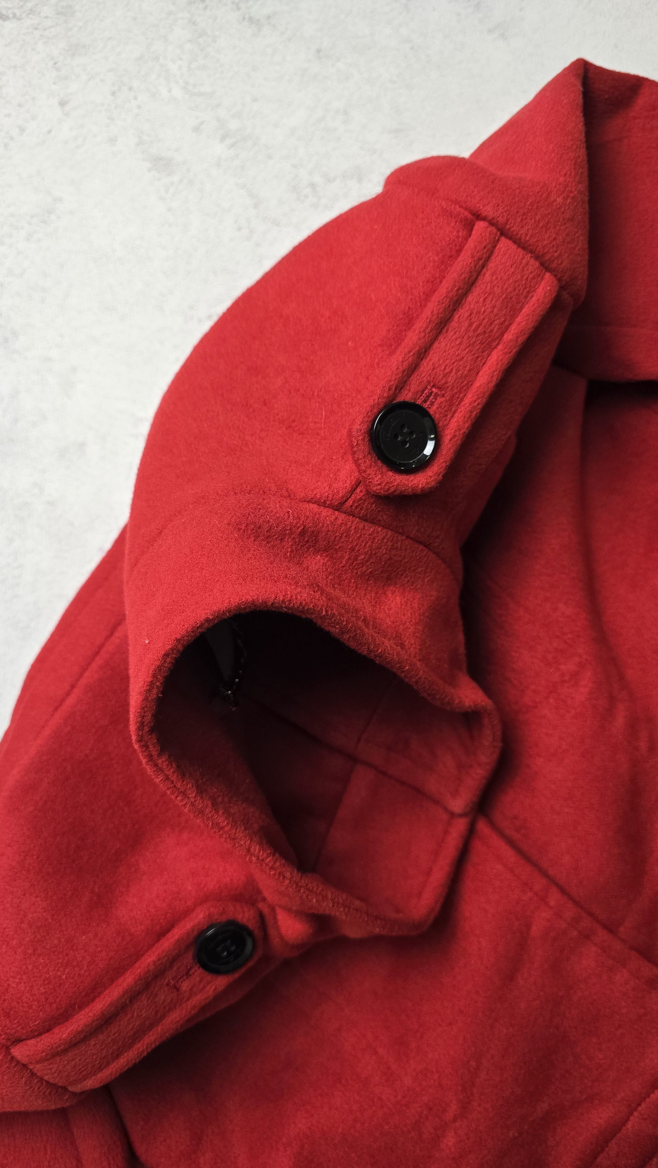 Burberry Burberry Women's Red Wool Belted Coat Size S / US 4 / IT 40 - 19 Thumbnail