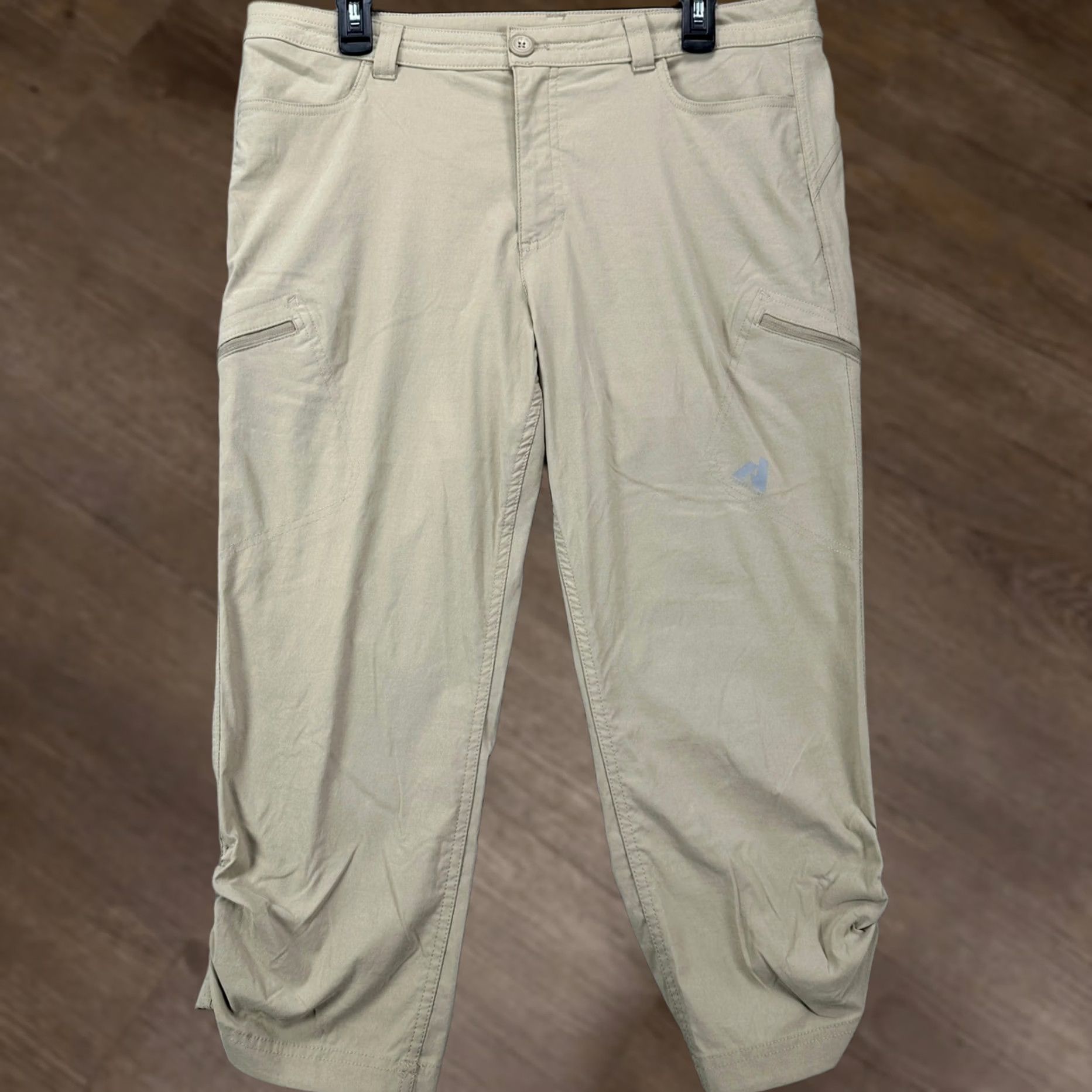 Eddie Bauer Eddie Bauer First Ascent Women Capris Cargo Hiking Pants 14 Tall Tan Nylon Blend Capris Women 14 Tall Brown Pockets Stretch Outdoor Adventure Size 36" / US 14 / IT 50 - 1 Thumbnail
