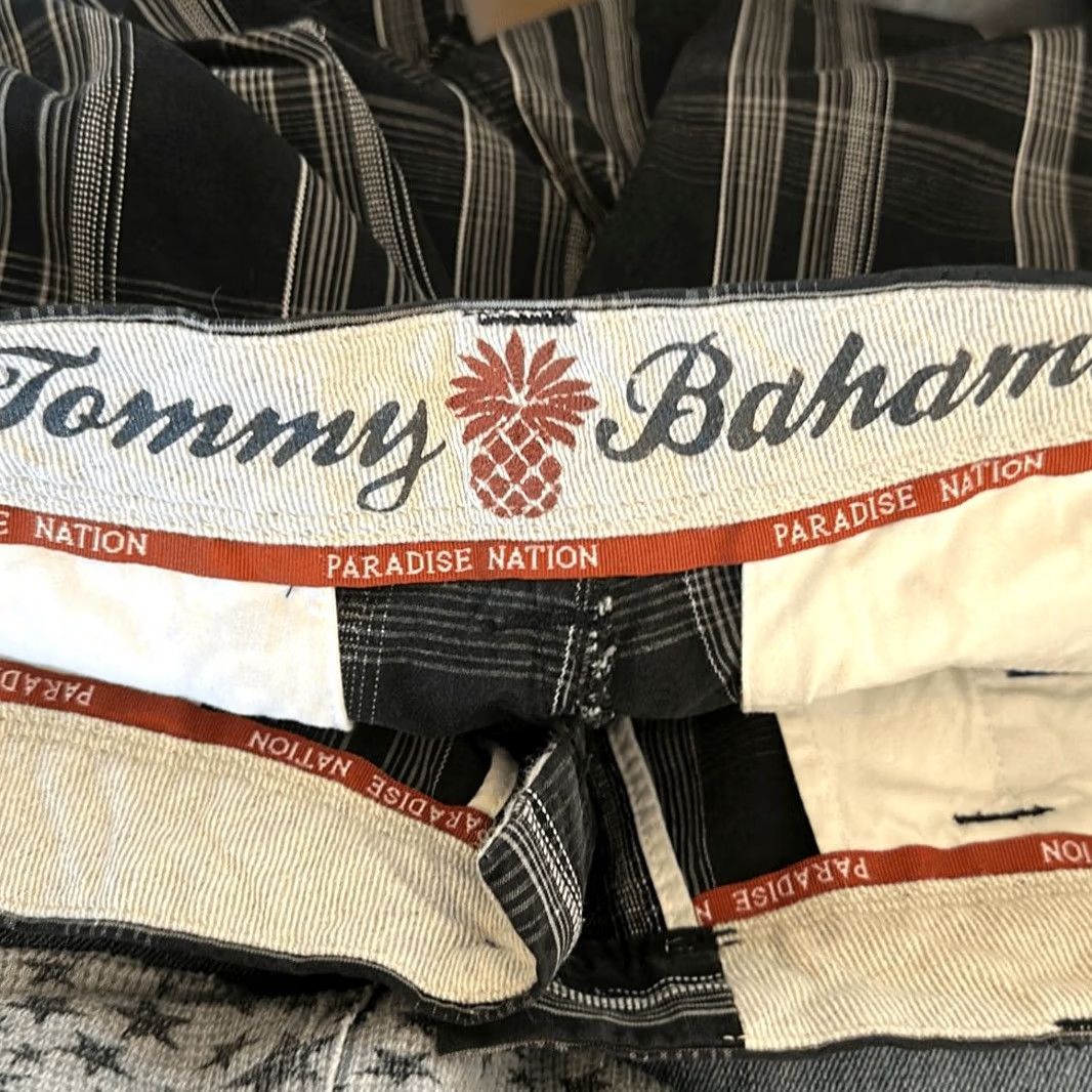 Tommy Bahama Tommy Bahama Paradise Nation Silk Blend Shorts Black Plaid 32 Men Exterior Color Multicolor Chino Casual Mens Size US 32 / EU 48 - 3 Thumbnail