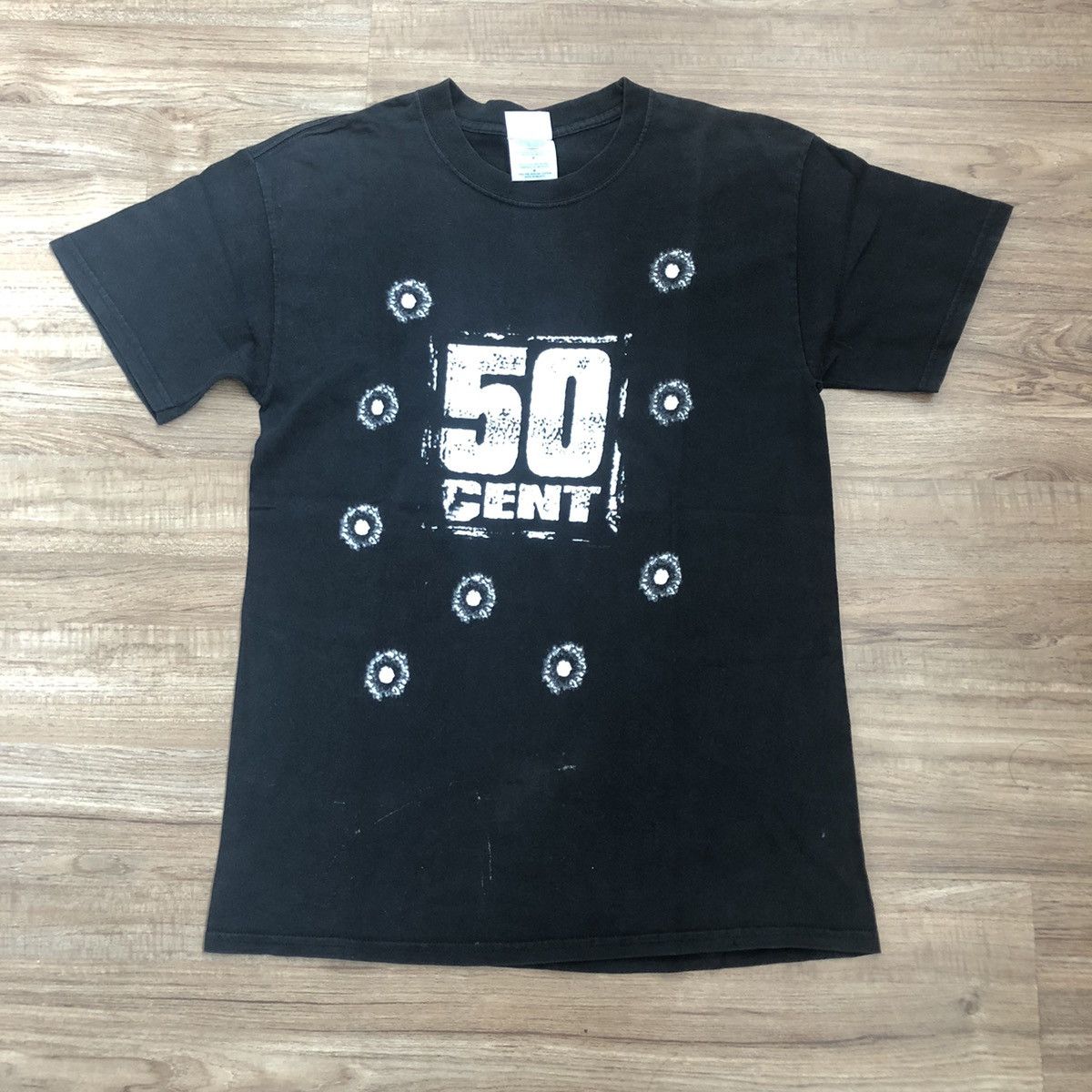 Band Tees × Rap Tees × Vintage Vintage 50 Cent 9 Bullet Holes T Shirt Gangsta Rap Hip Hop Size US M / EU 48-50 / 2 - 1 Thumbnail