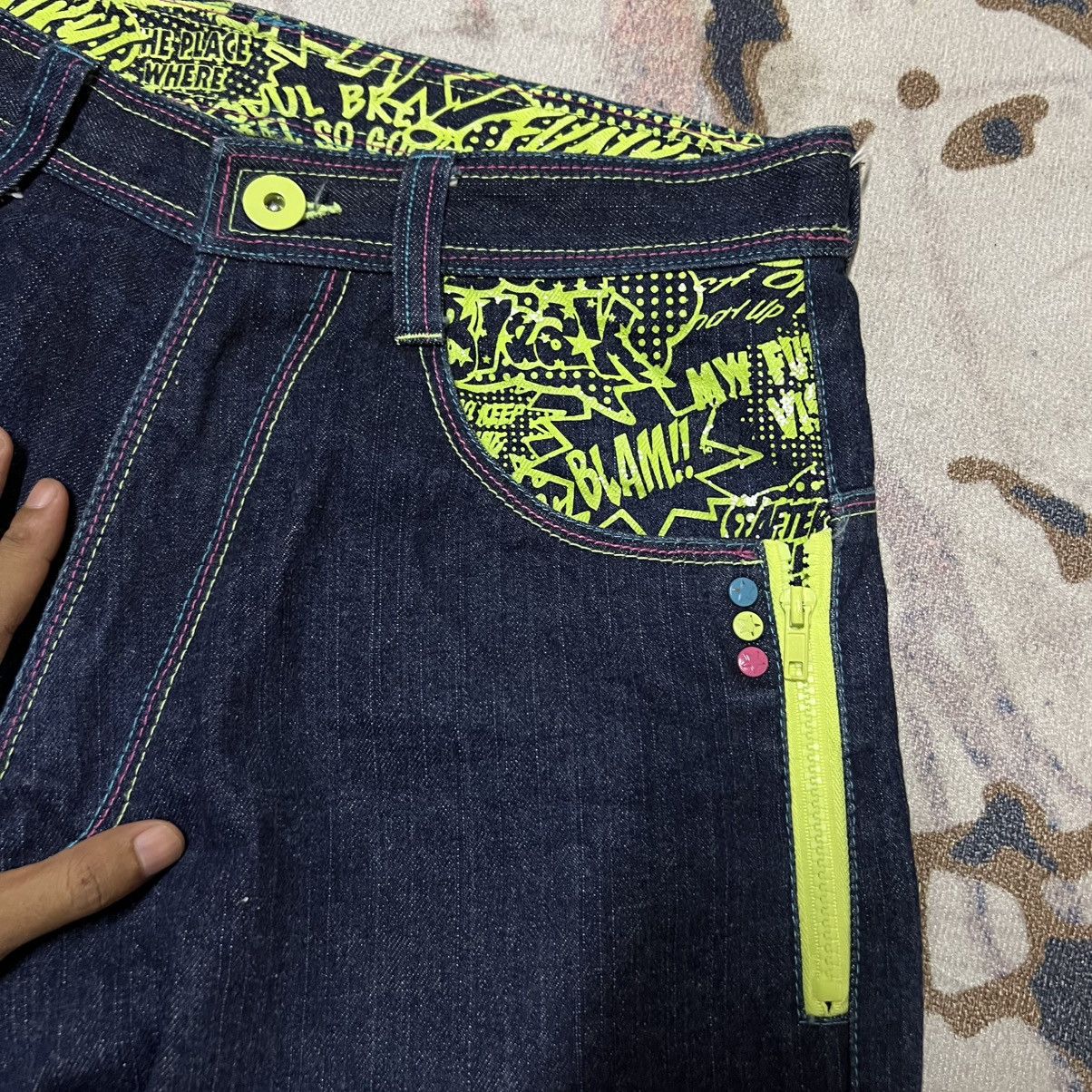 Other Soul Break Denim Jeans Graffiti Print Size US 31 - 4 Thumbnail