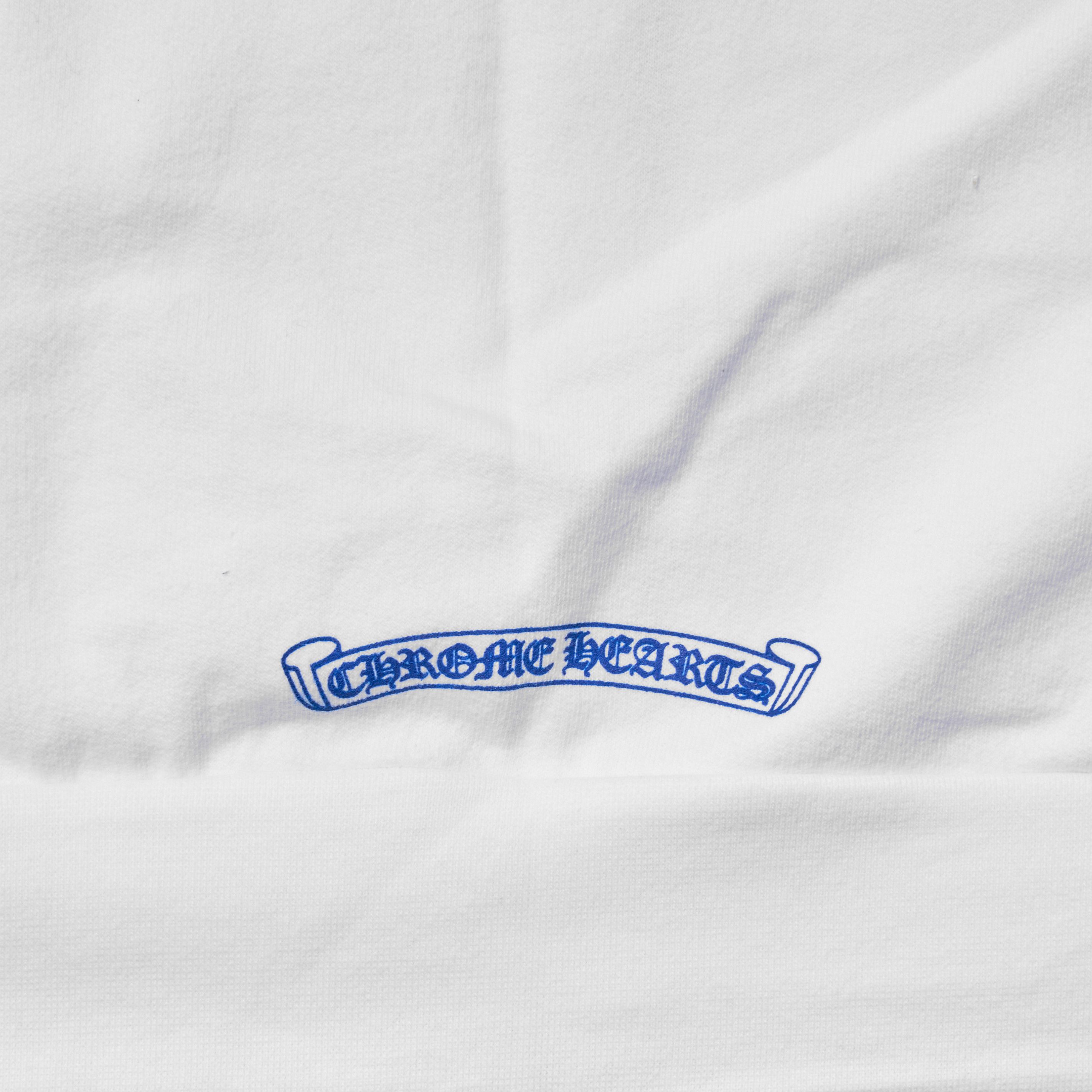 Chrome Hearts CHROME HEARTS FLEECE ZIP BLUE PRINT HOODIE WHITE Size US M / EU 48-50 / 2 - 9 Thumbnail