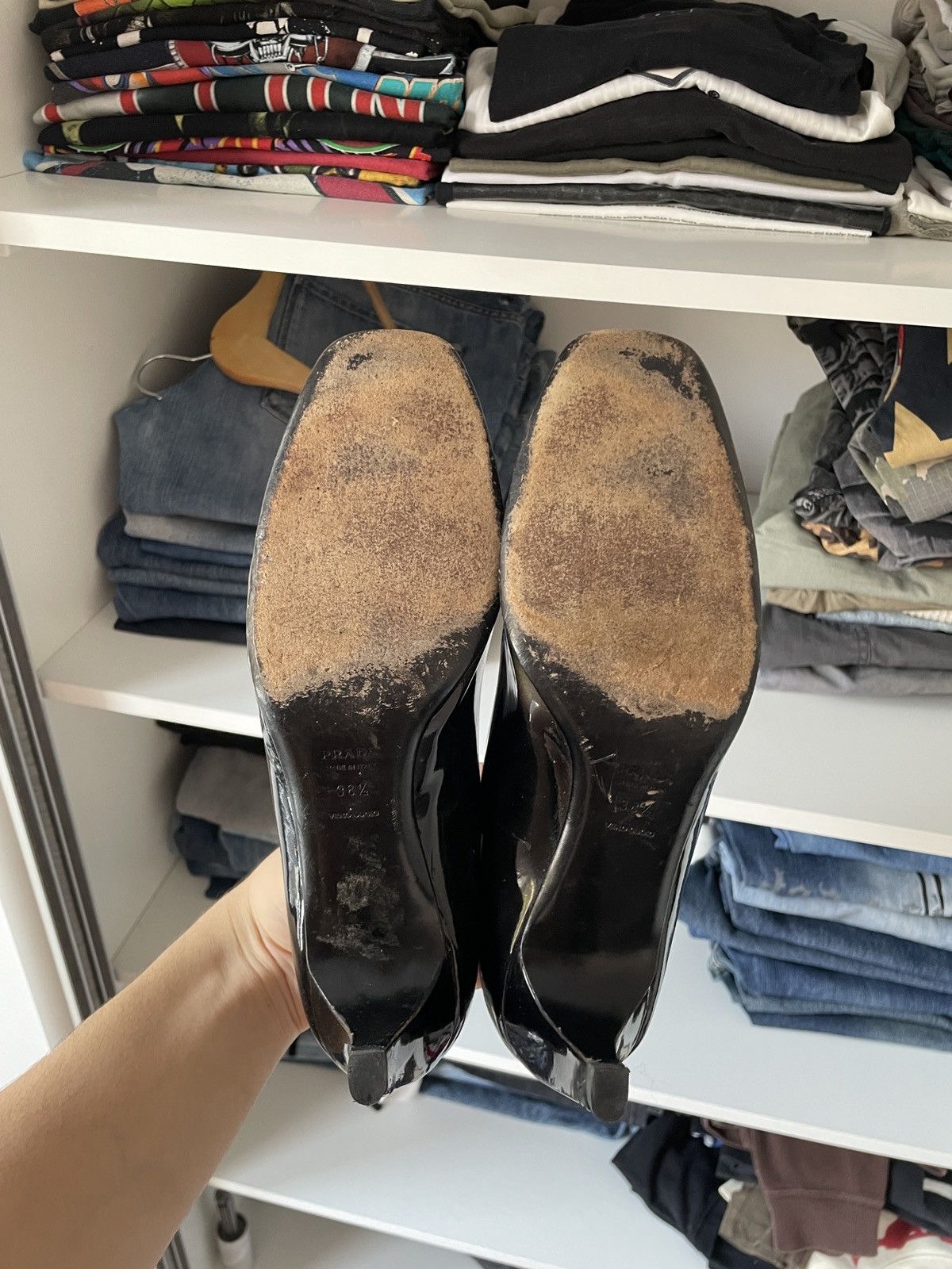 Prada Prada Gradient Leather Vero Cuoio Heels Size US 8.5 / IT 38.5 - 3 Thumbnail