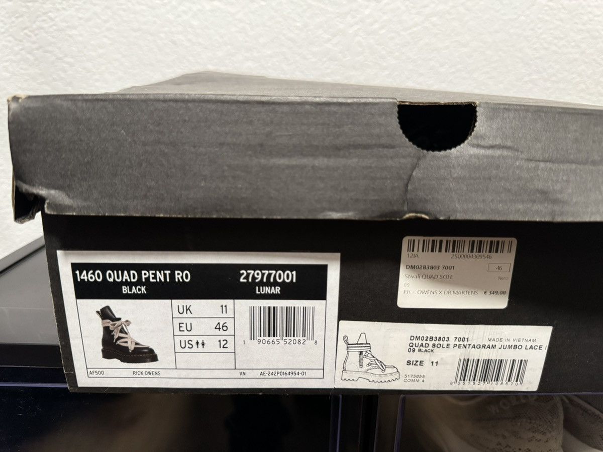 Dr. Martens × Rick Owens Rick Owens x Dr. Martens quad sole jumbo lace Size US 12 / EU 45 - 2 Thumbnail
