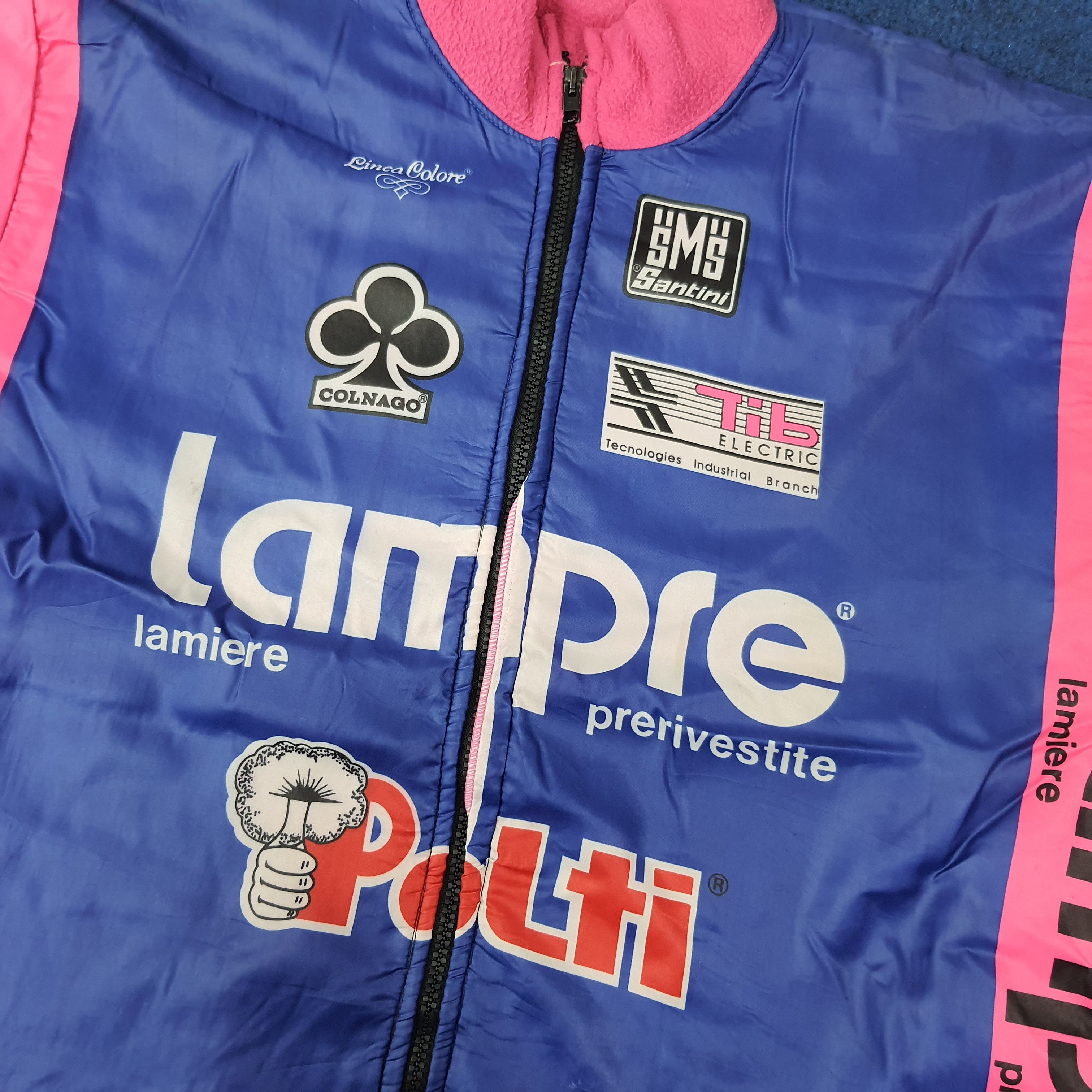 Gear for Sports Vintage 90s Santini Lempre-Polti Cycling Thermal C263N13 Size US XL / EU 56 / 4 - 3 Thumbnail