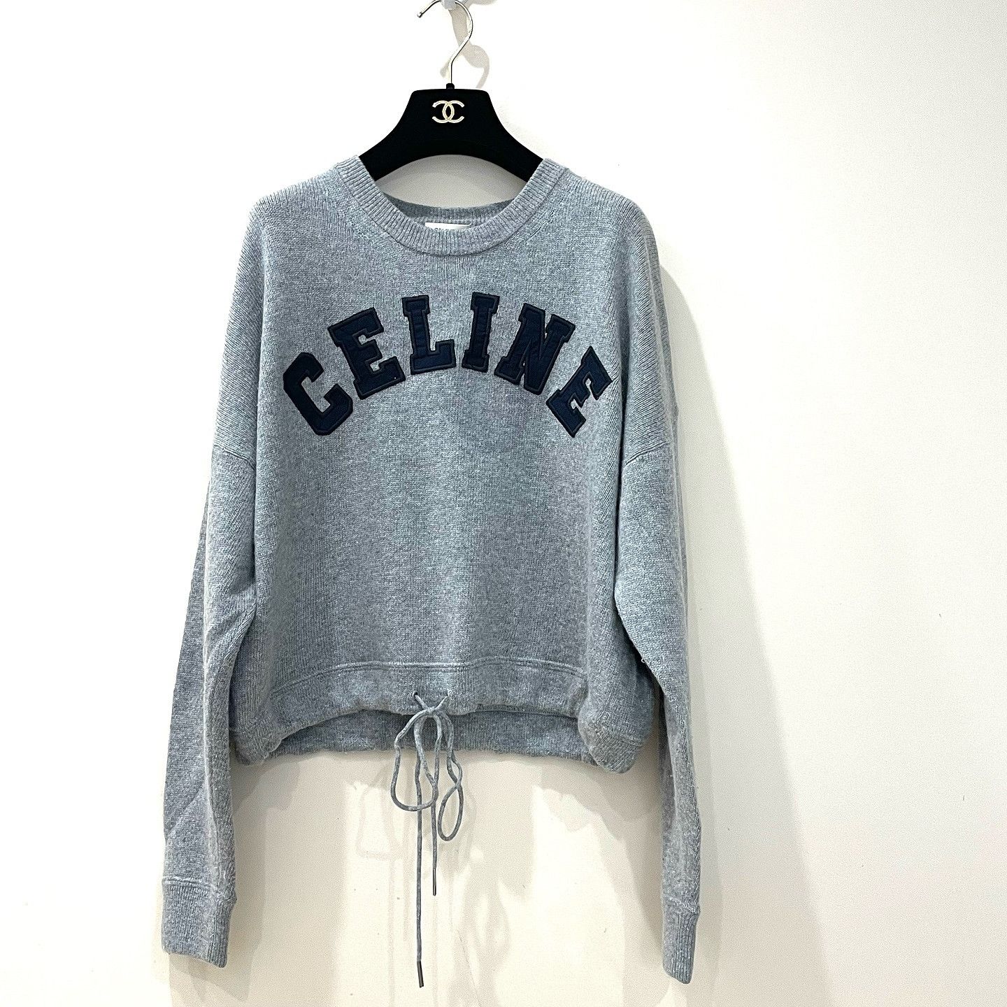 Celine Celine Logo Wool Cashmere Sweater Size XS Size XS / US 0-2 / IT 36-38 - 1 Thumbnail