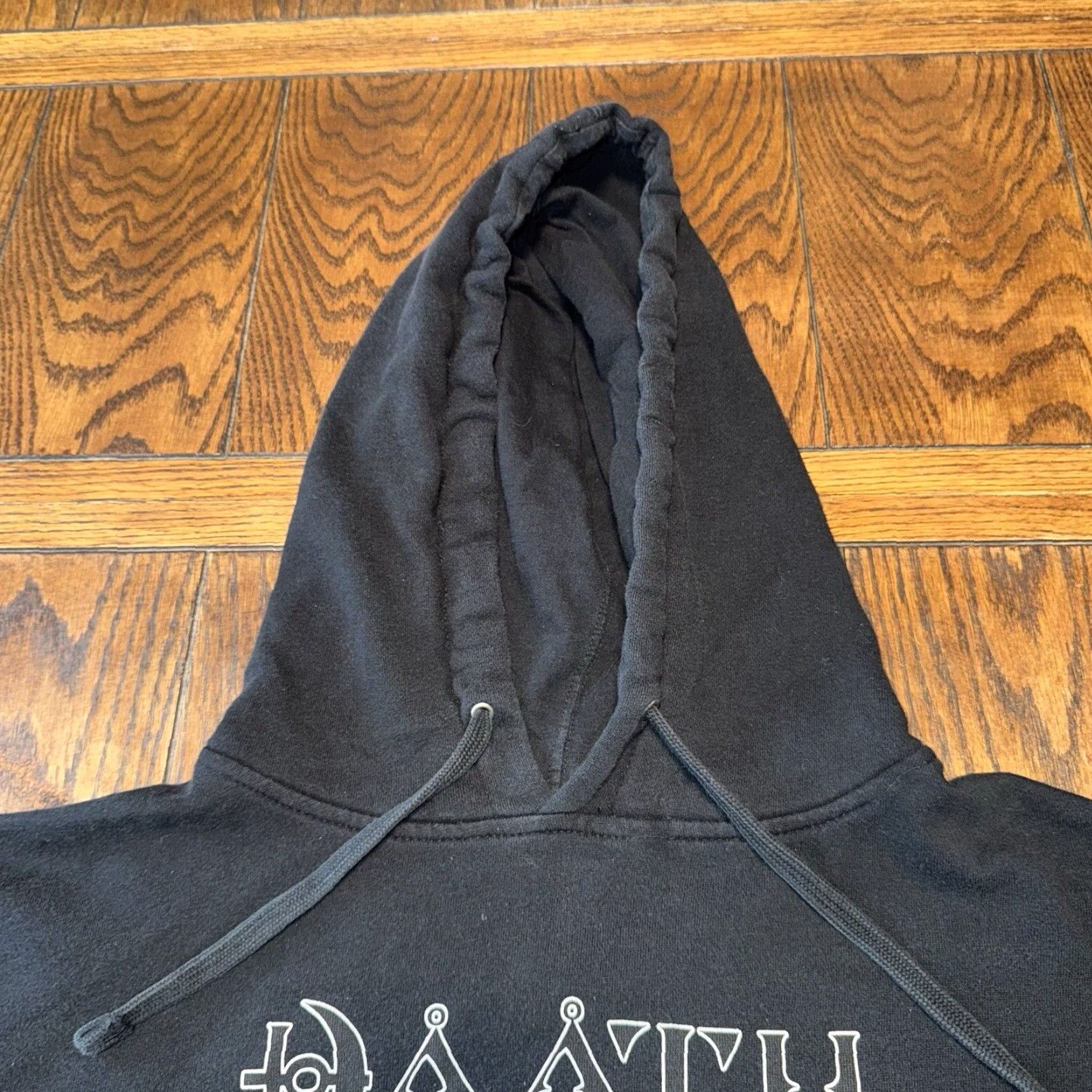 Vintage VINTAGE Daath Hoodie Metal Band Black XL Man Pullover Hooded Graphic Print Skull Logo Size US XL / EU 56 / 4 - 4 Thumbnail