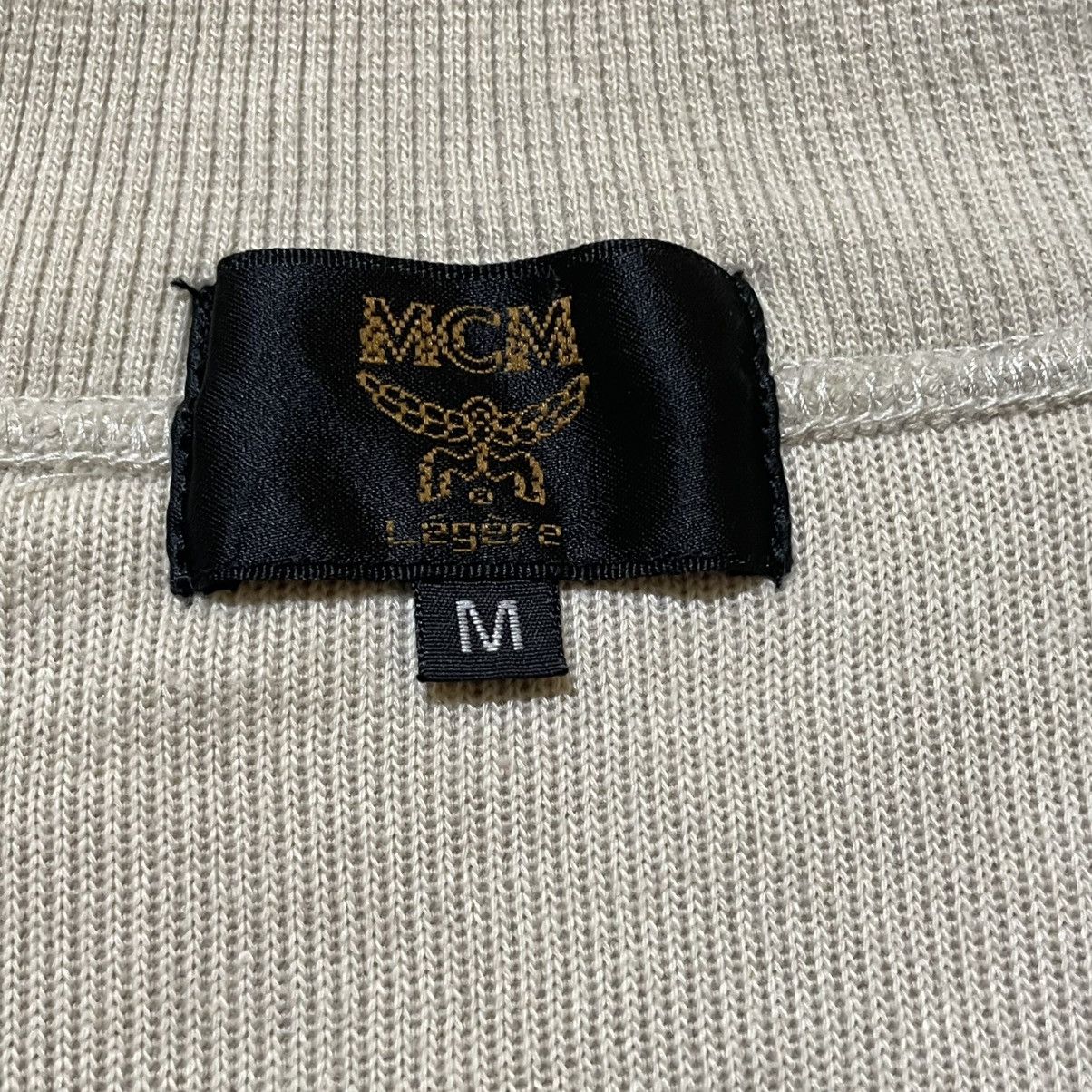 MCM Vintage 90s MCM Légère Quarter-Zip Ribbed Sweatshirt Size US S / EU 44-46 / 1 - 8 Thumbnail