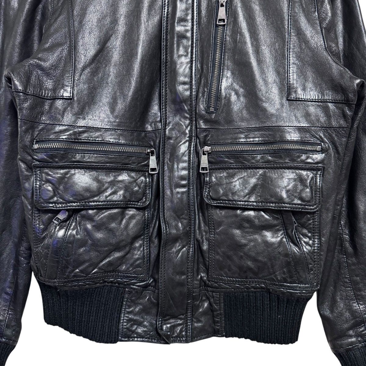 Dolce & Gabbana Vintage Dolce & Gabbana Black Leather Jacket Multipocket Size US M / EU 48-50 / 2 - 5 Thumbnail