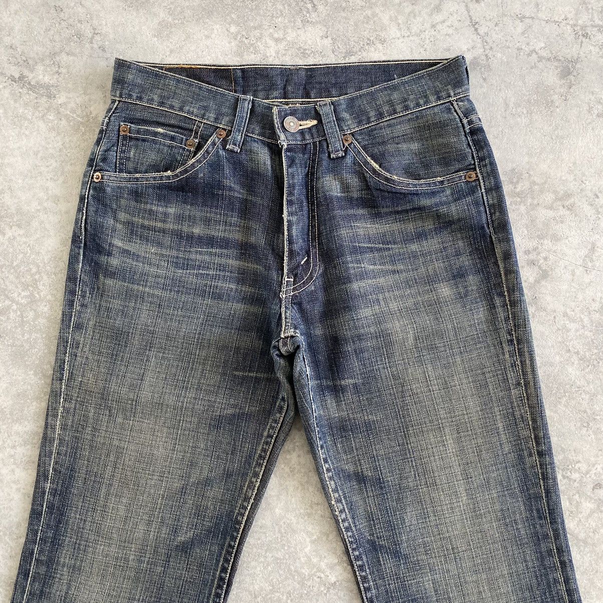 Levi's Vintage Levis 517 Mud Washed Flared Denim Jeans Size US 27 - 6 Thumbnail
