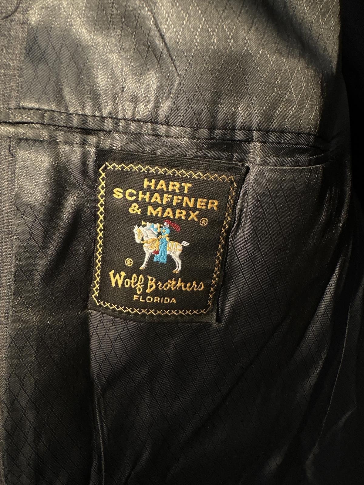 Hart Schaffner Marx [1991] Men's 42-36/37 Hart Schaffner & Marx Double Breast Size 42R - 5 Thumbnail