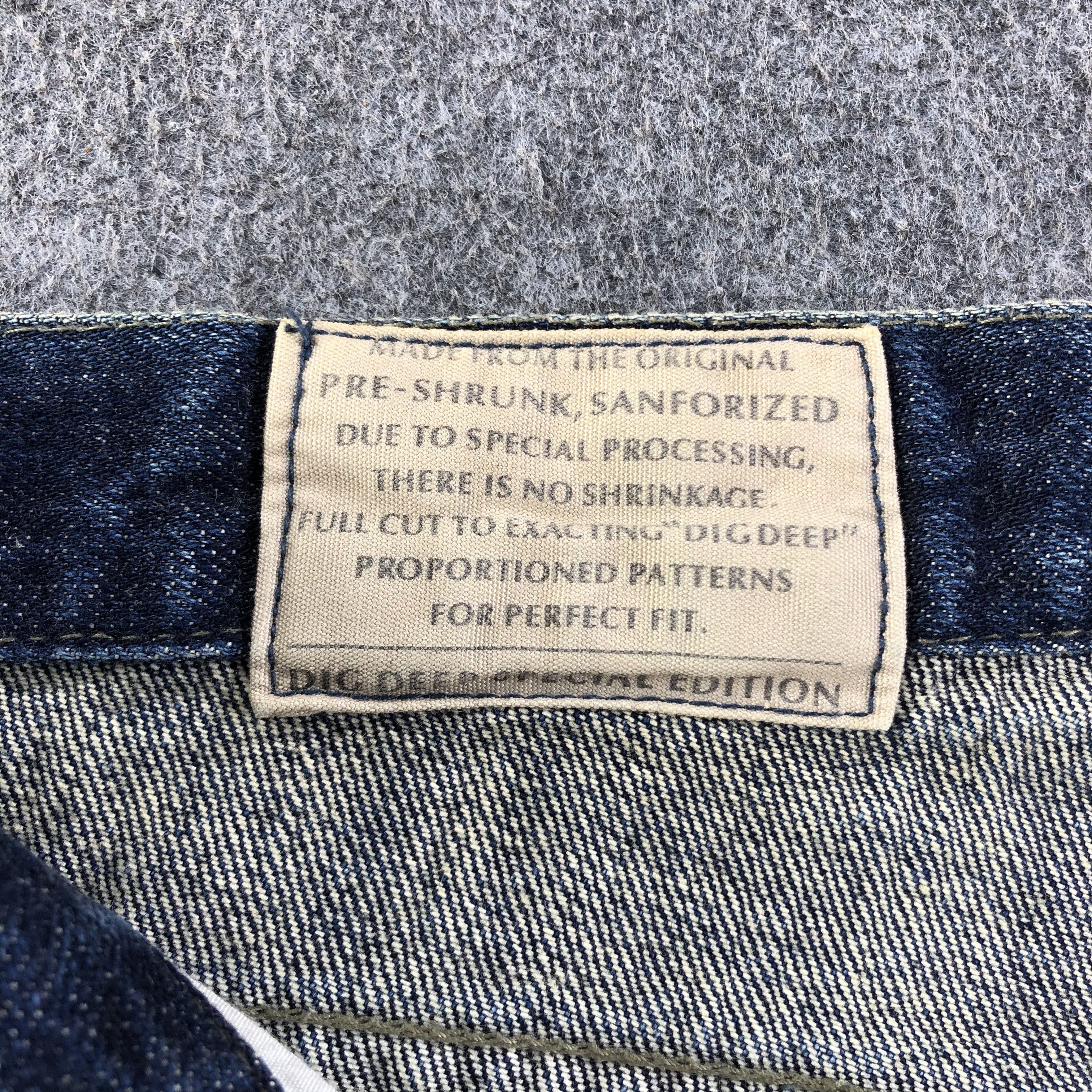 Japanese Brand Japanese Brand Dig Deep Jeans Printed Denim -J2767 Size US 32 / EU 48 - 8 Thumbnail