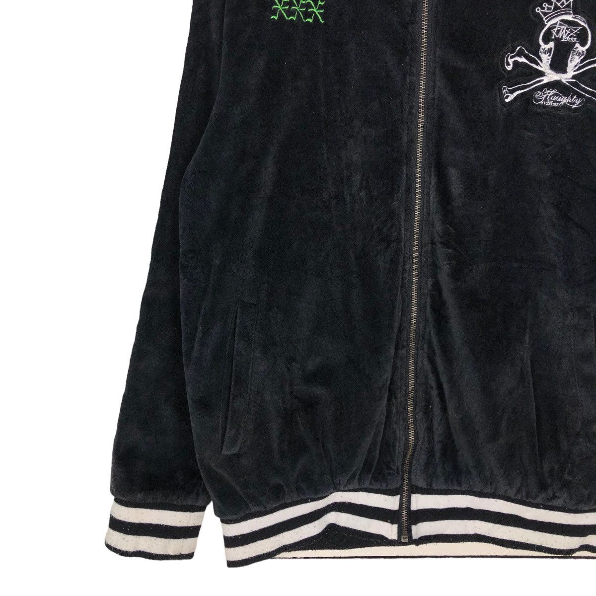 Japanese Brand × Vintage 📌VINTAGE VELVET BIKER JACKET RUFTWO JAPAN PUNK BIG LOGO Size US L / EU 52-54 / 3 - 9 Thumbnail