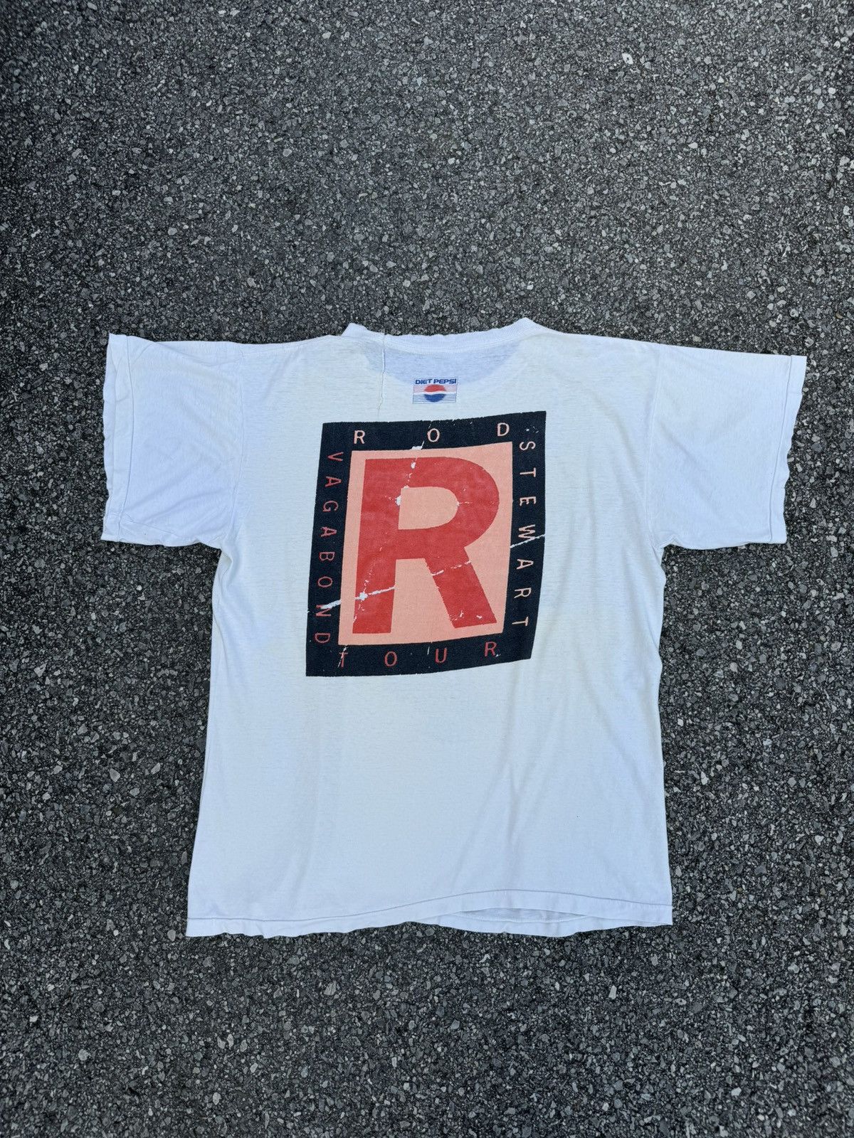 Band Tees × Vintage Rod Stewart Vintage 90s merch tour single stitch rare rock Size US L / EU 52-54 / 3 - 2 Thumbnail