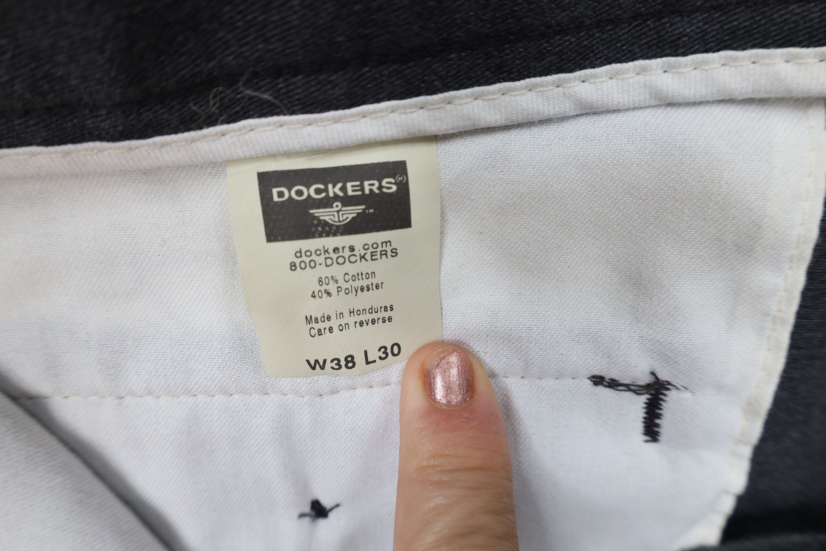 Dockers Vintage Y2K 2002 Dockers Wide Leg Chino Pants Gray Cotton Size US 38 / EU 54 - 7 Thumbnail