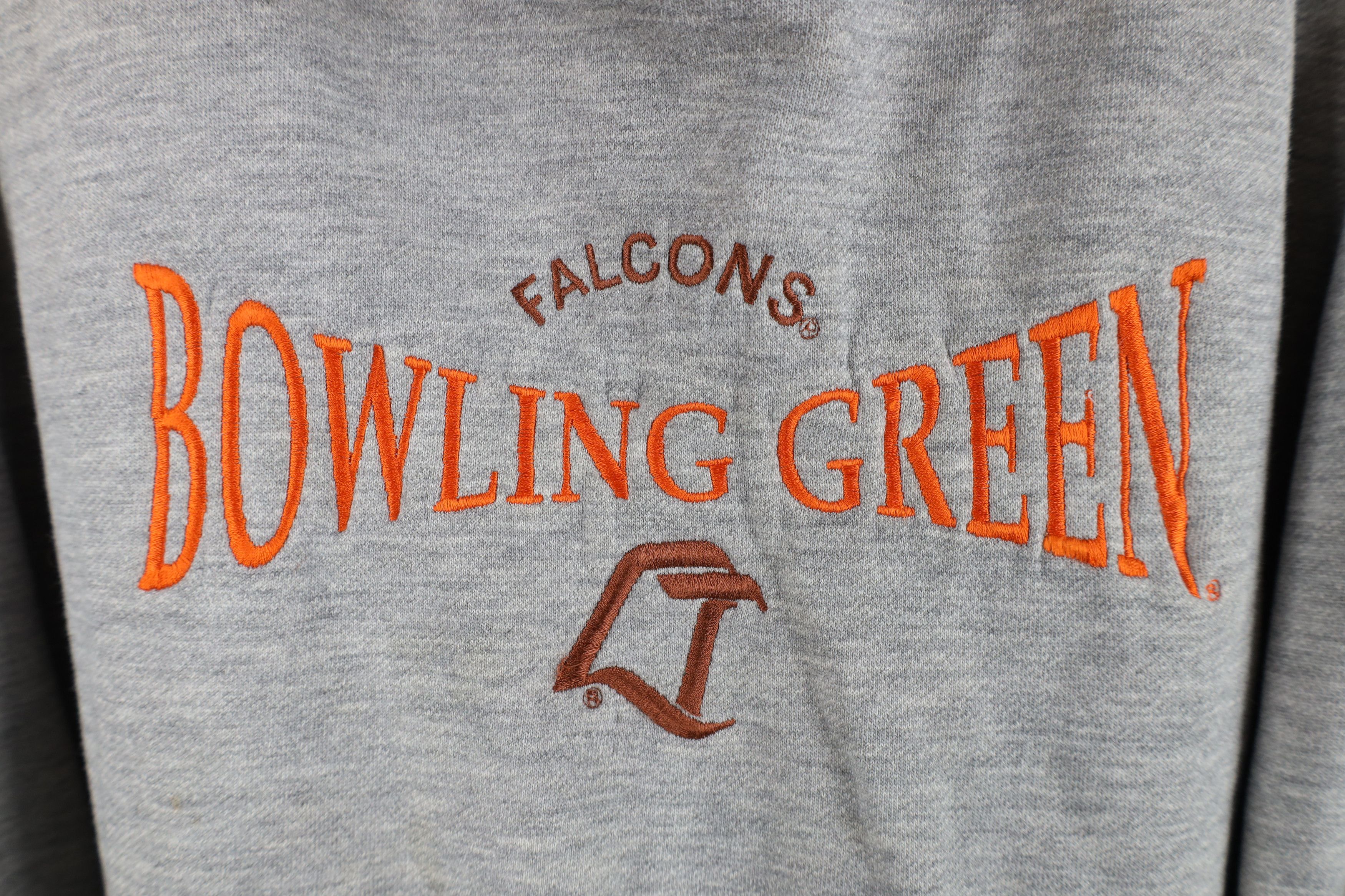 Vintage Vintage 90s Spell Out Bowling Green State University Hoodie Size US XXL / EU 58 / 5 - 4 Thumbnail
