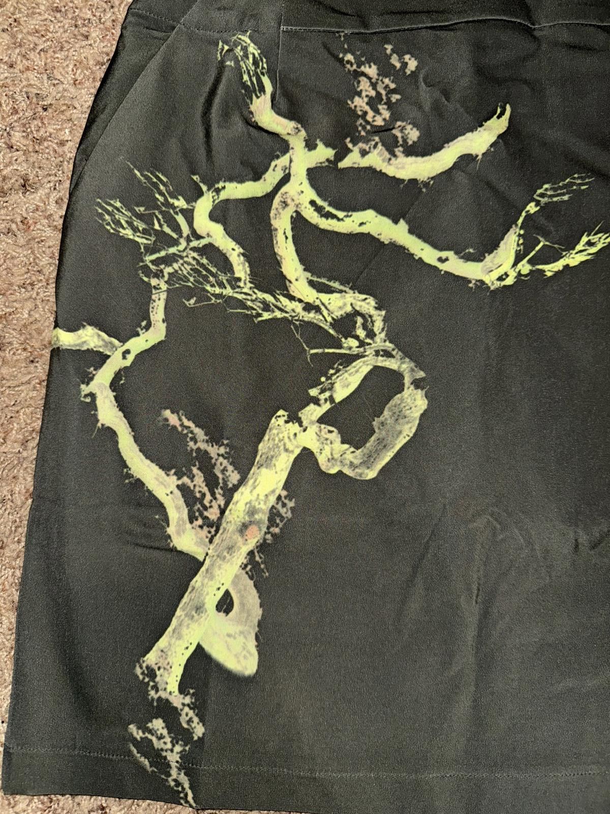 Nike Nike Golf Olive Abstract Art Branch Dri-Fit Skort Size 34" / US 12 / IT 48 - 3 Thumbnail