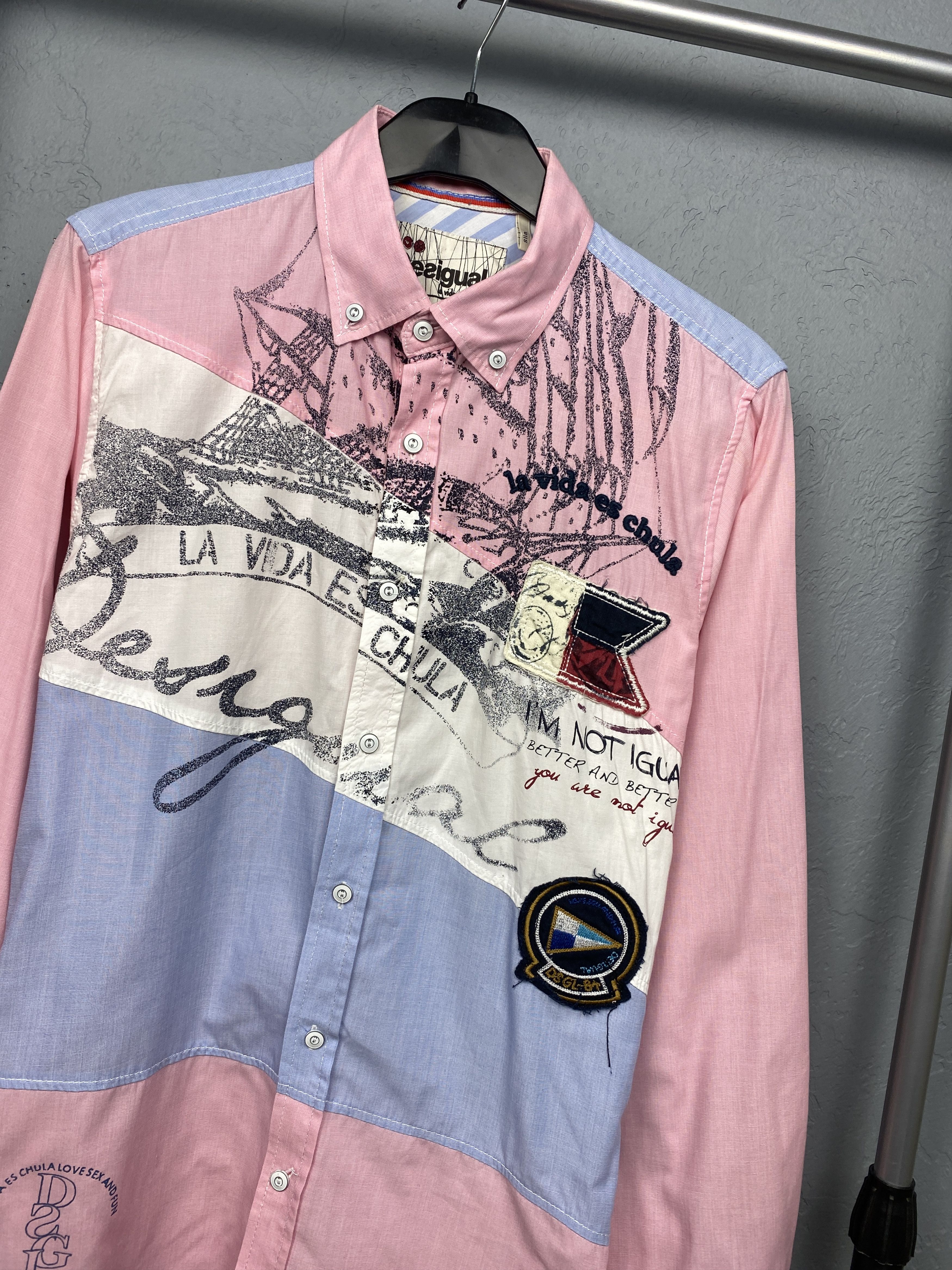 Desigual Desigual Mens Long Sleeve Shirt Size US S / EU 44-46 / 1 - 2 Thumbnail