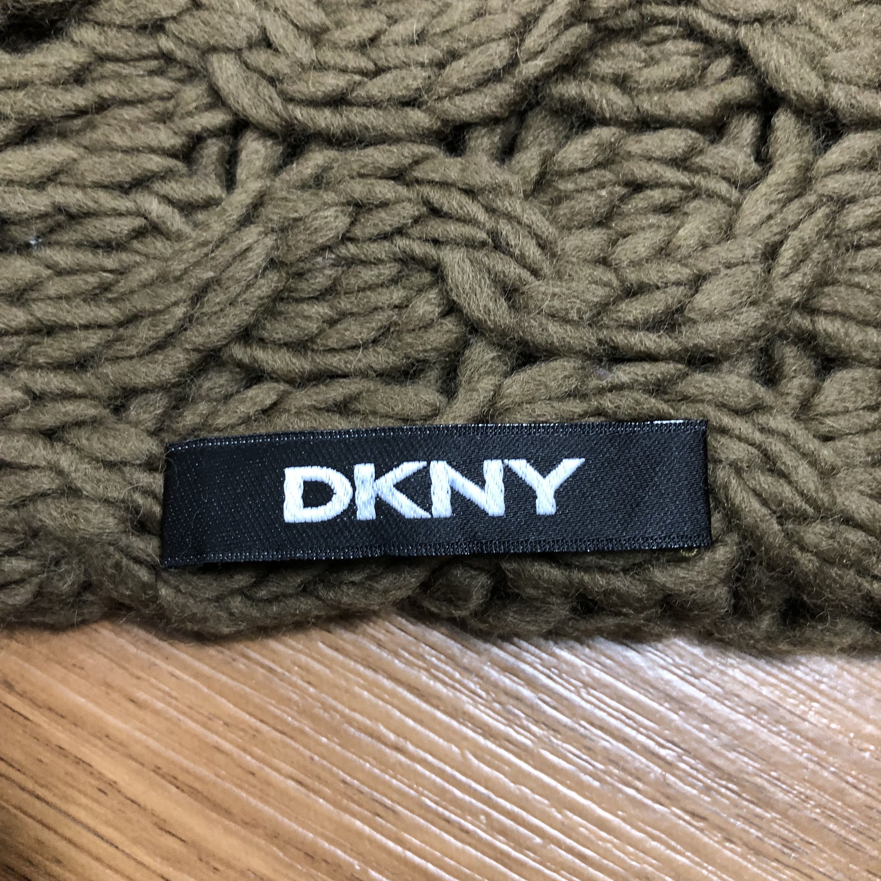 DKNY × Vintage Vintage DKNY Wool Scarf Muffler MF406 Size ONE SIZE - 3 Thumbnail