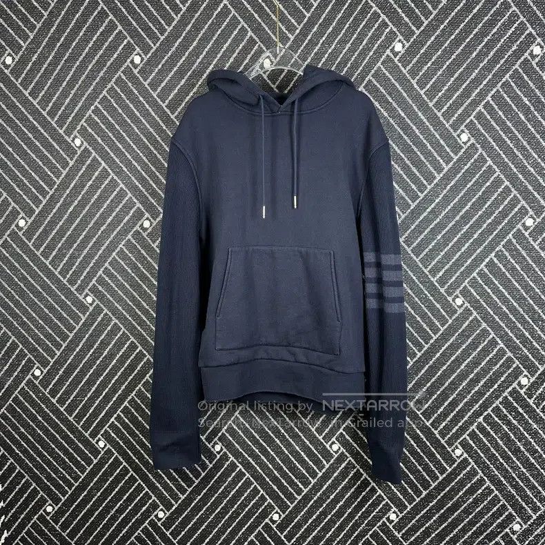 Thom Browne Thom Browne Navy Hoodie Size US L / EU 52-54 / 3 - 1 Thumbnail