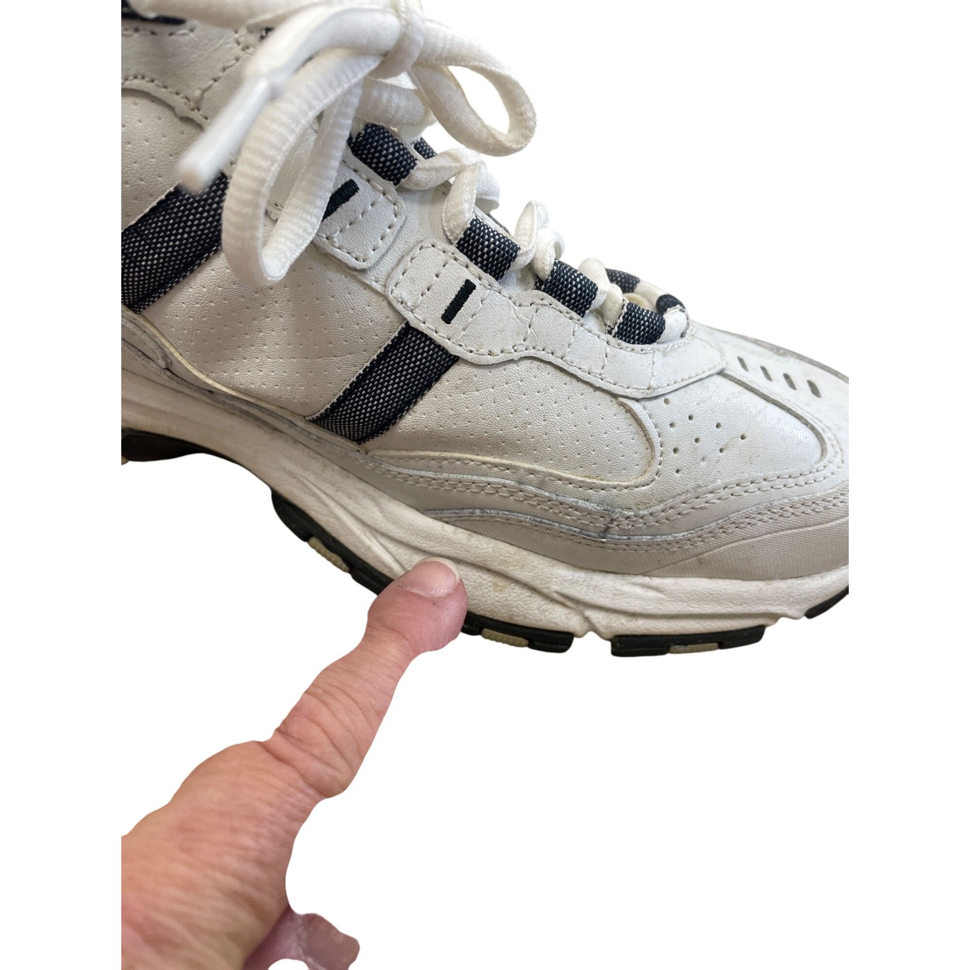 SKECHERS Skechers Sport 51242 Mens white blue sneakers shoes size 9.5 Size US 9.5 / EU 42-43 - 2 Thumbnail