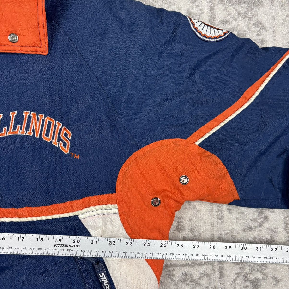 Starter Vintage STARTER Jacket Illinois Fighting Quilted Size Large Size US L / EU 52-54 / 3 - 4 Thumbnail